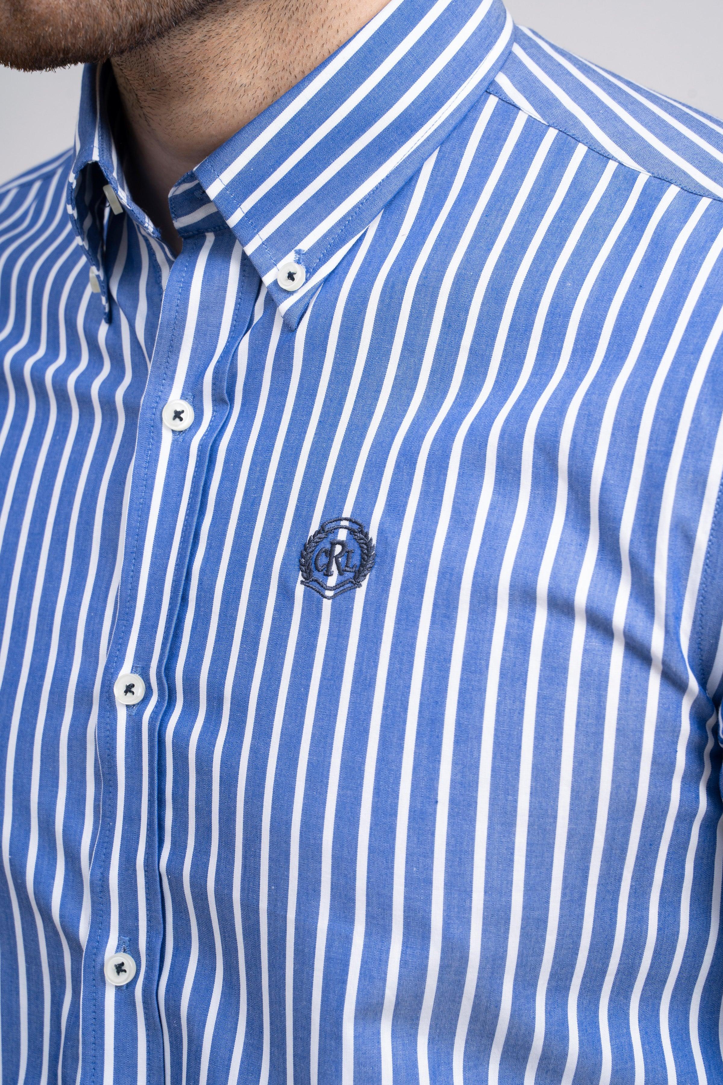 SEMI FORMAL SHIRT  F/S BLUE LINE - Image 5