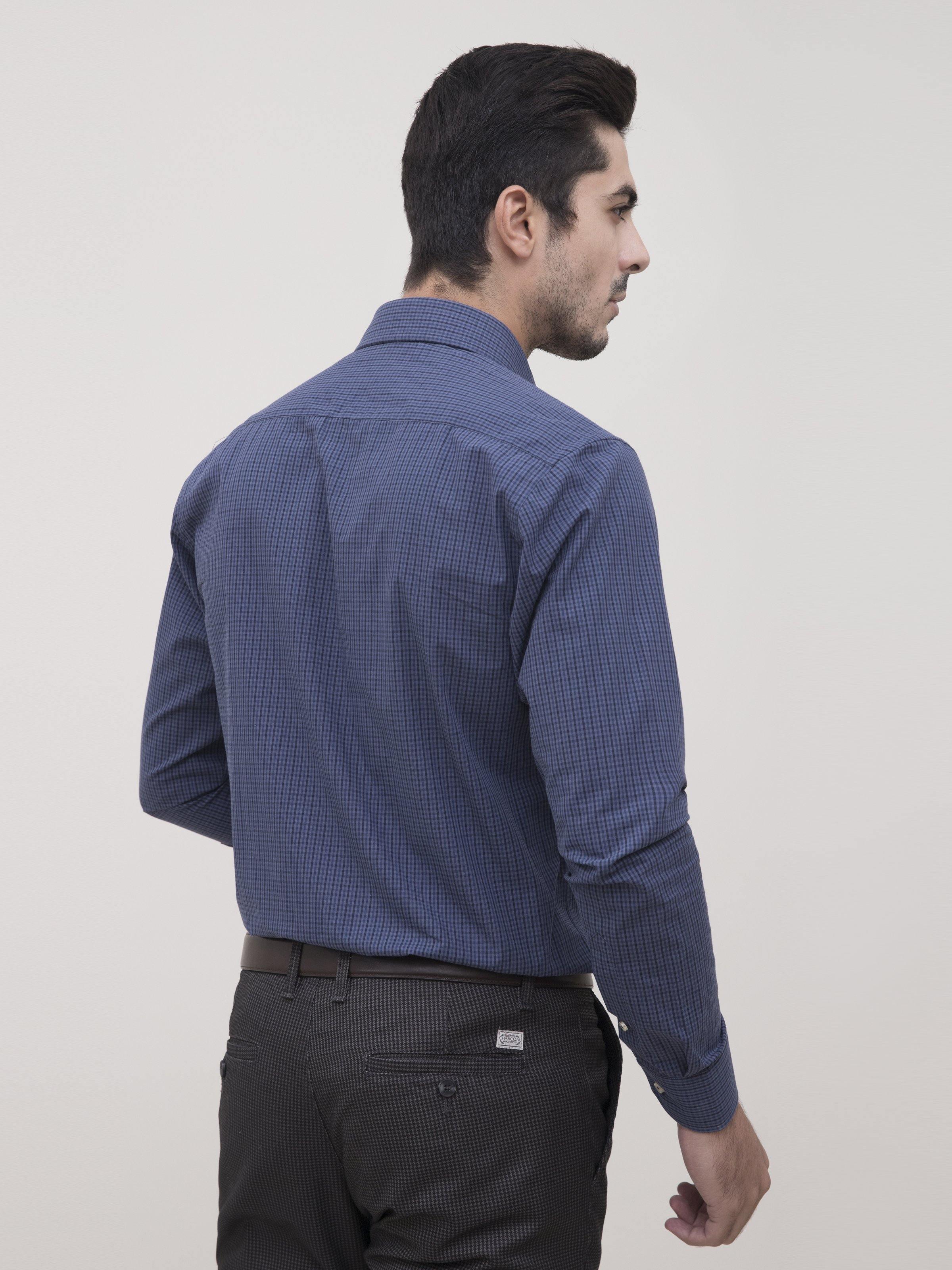 SEMI FORMAL SHIRT FULL SLEEVE BLUISH GREY - Image 3