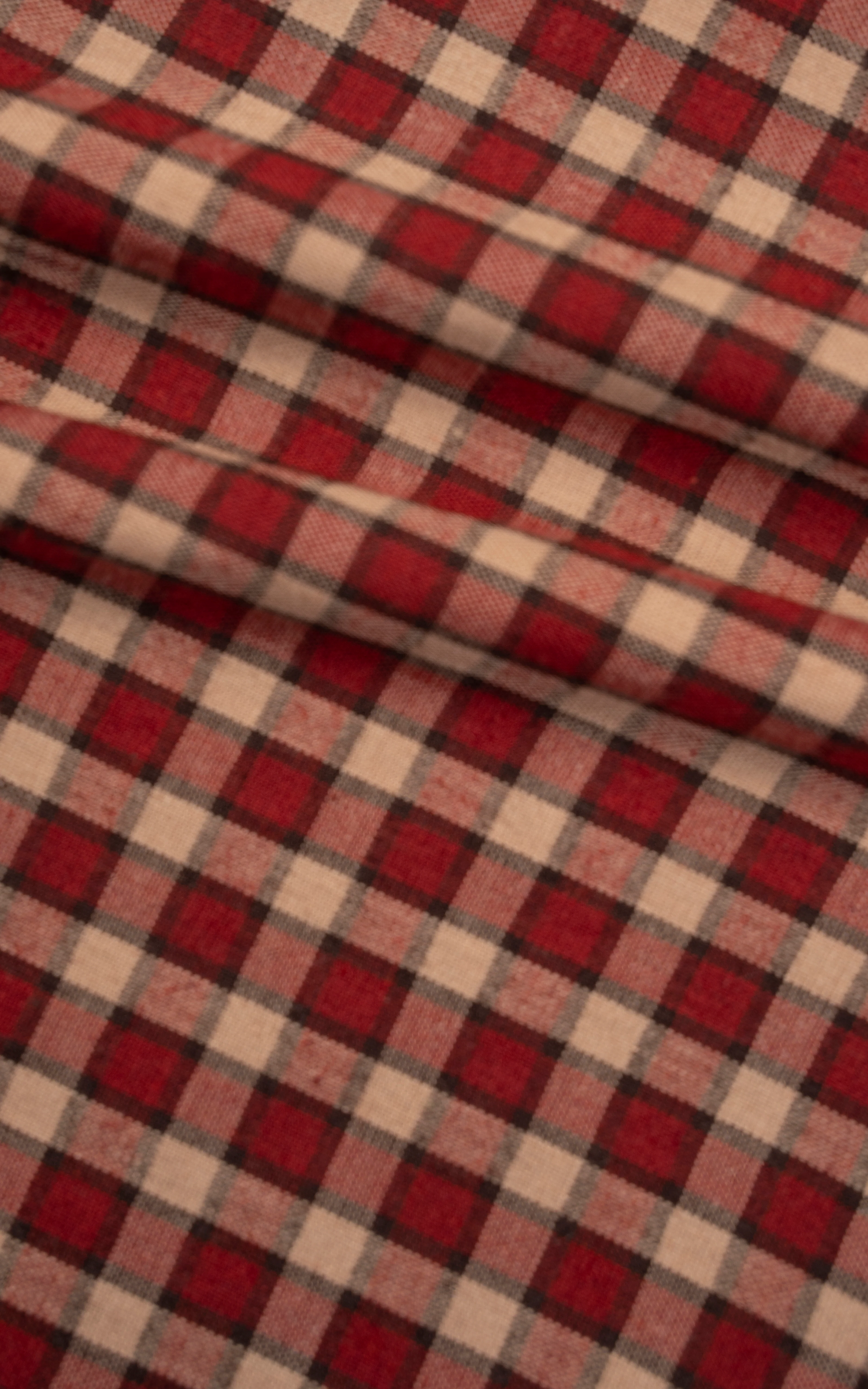 SEMI FORMAL SHIRT HALF SLEEVE MAROON CHECK - Image 3