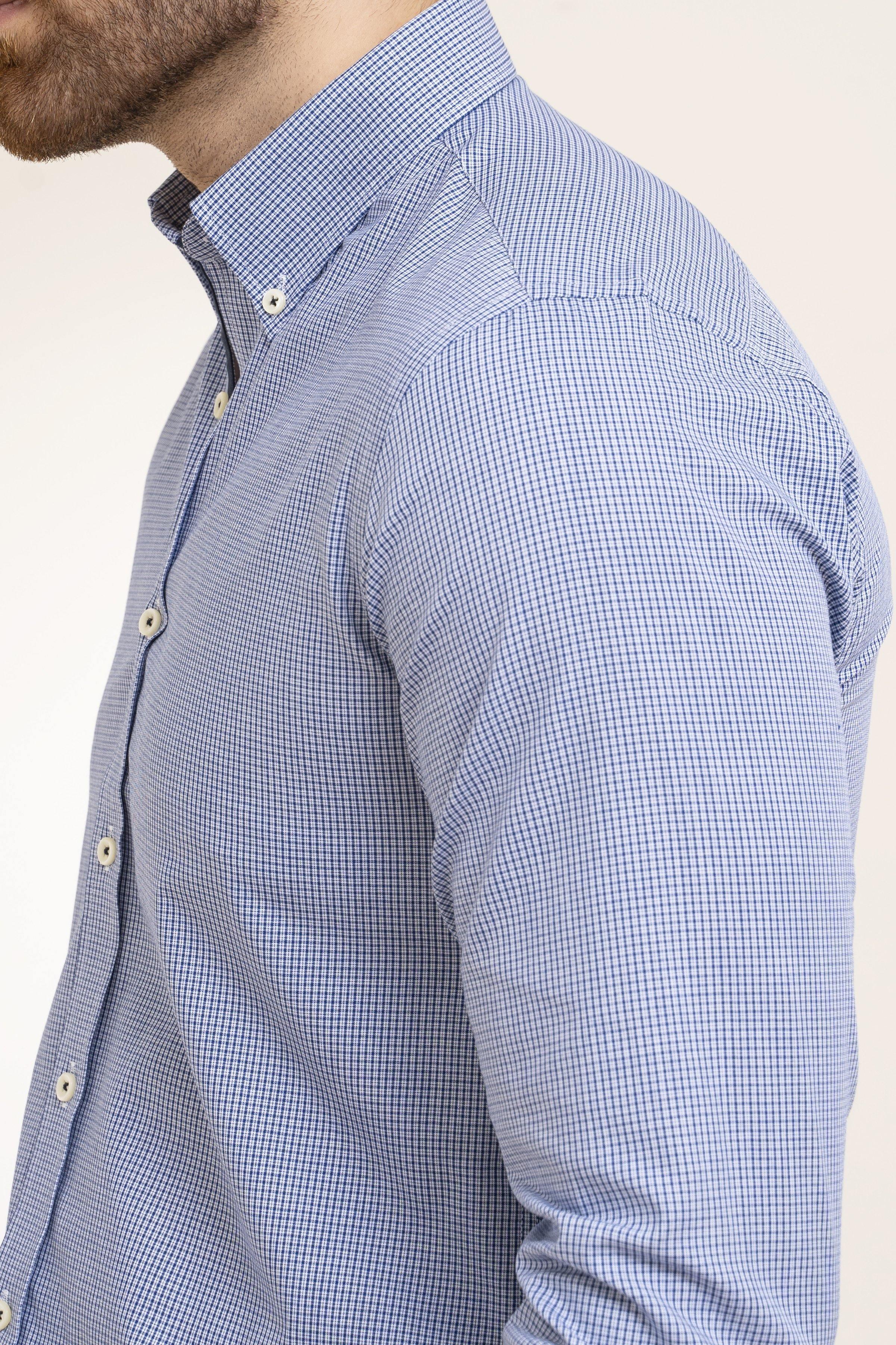 SEMI FORMAL SHIRT NAVY GREY - Image 4