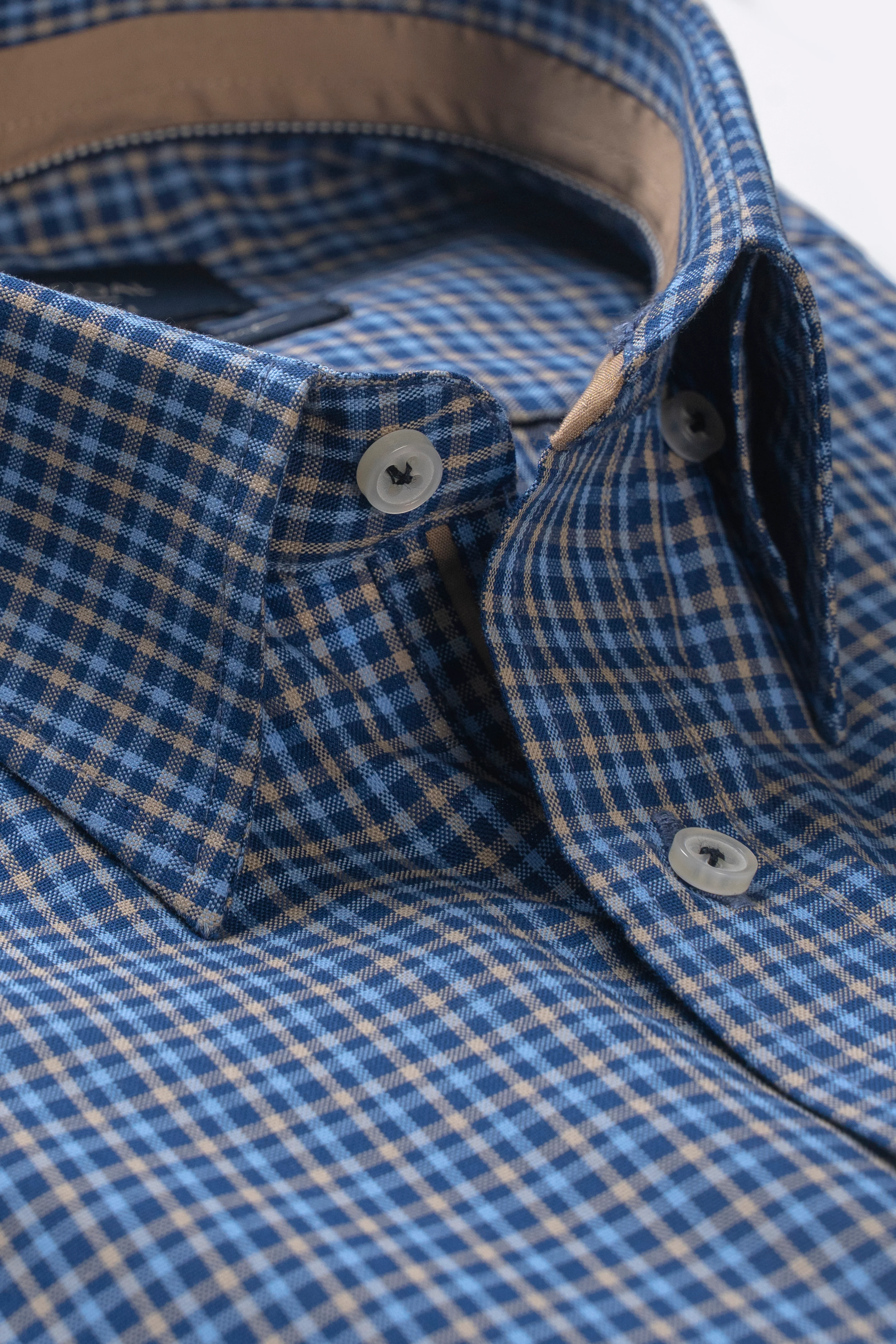 SEMI FORMAL SHIRT NAVY KHAKI - Image 2