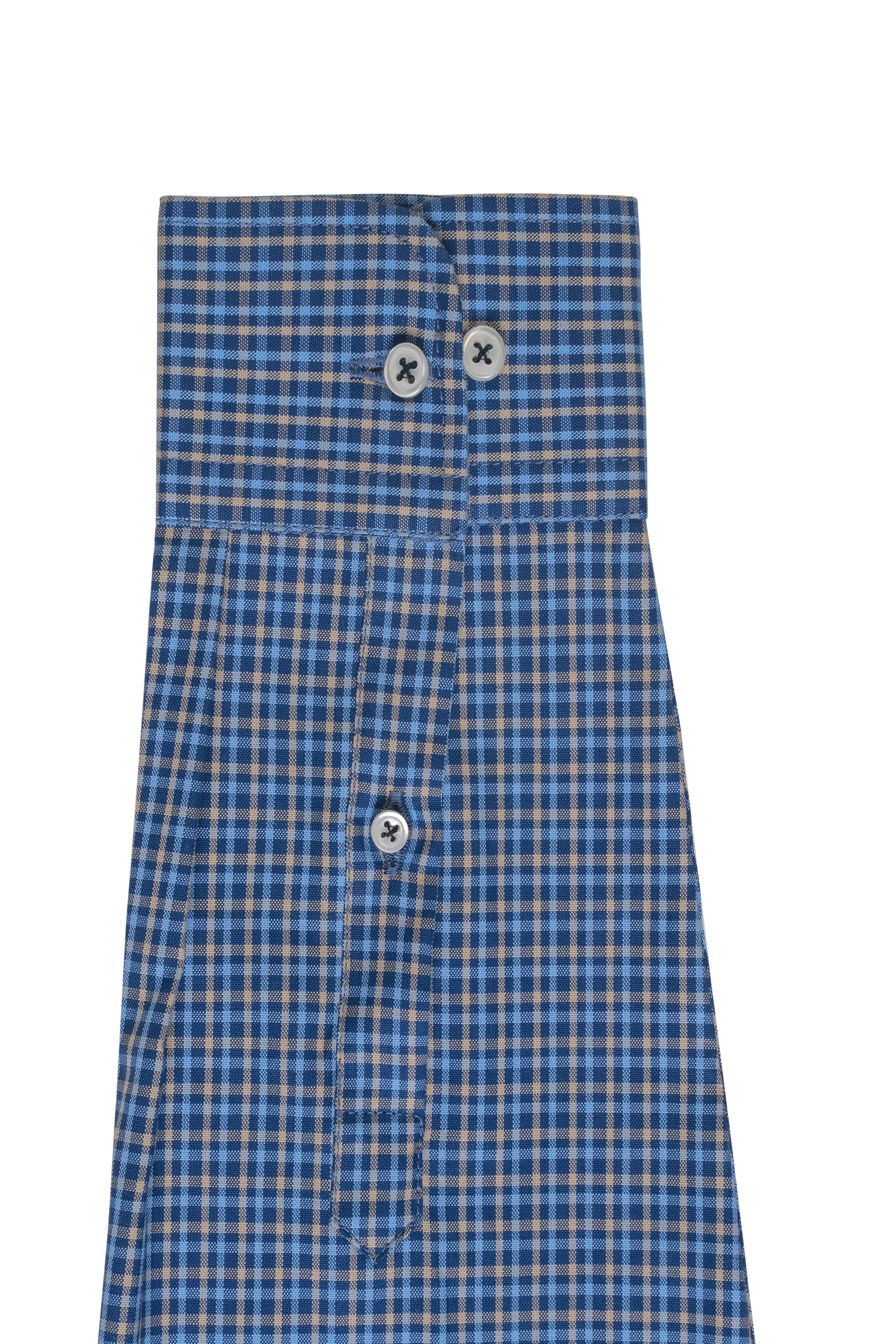 SEMI FORMAL SHIRT NAVY KHAKI - Image 4