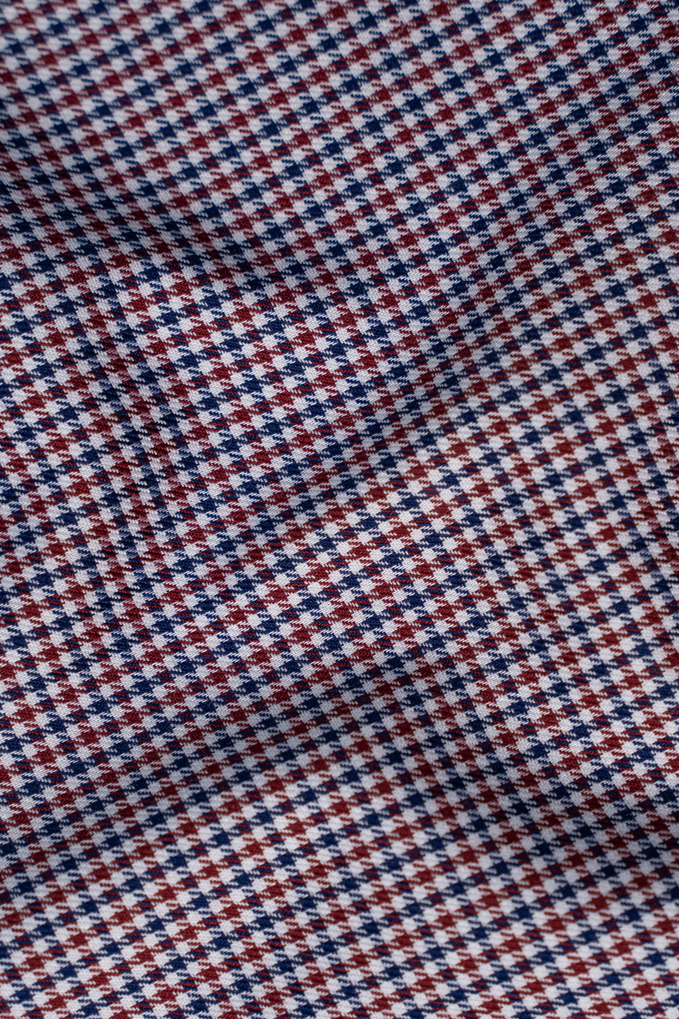 SEMI FORMAL SHIRT NAVY MAROON - Image 3