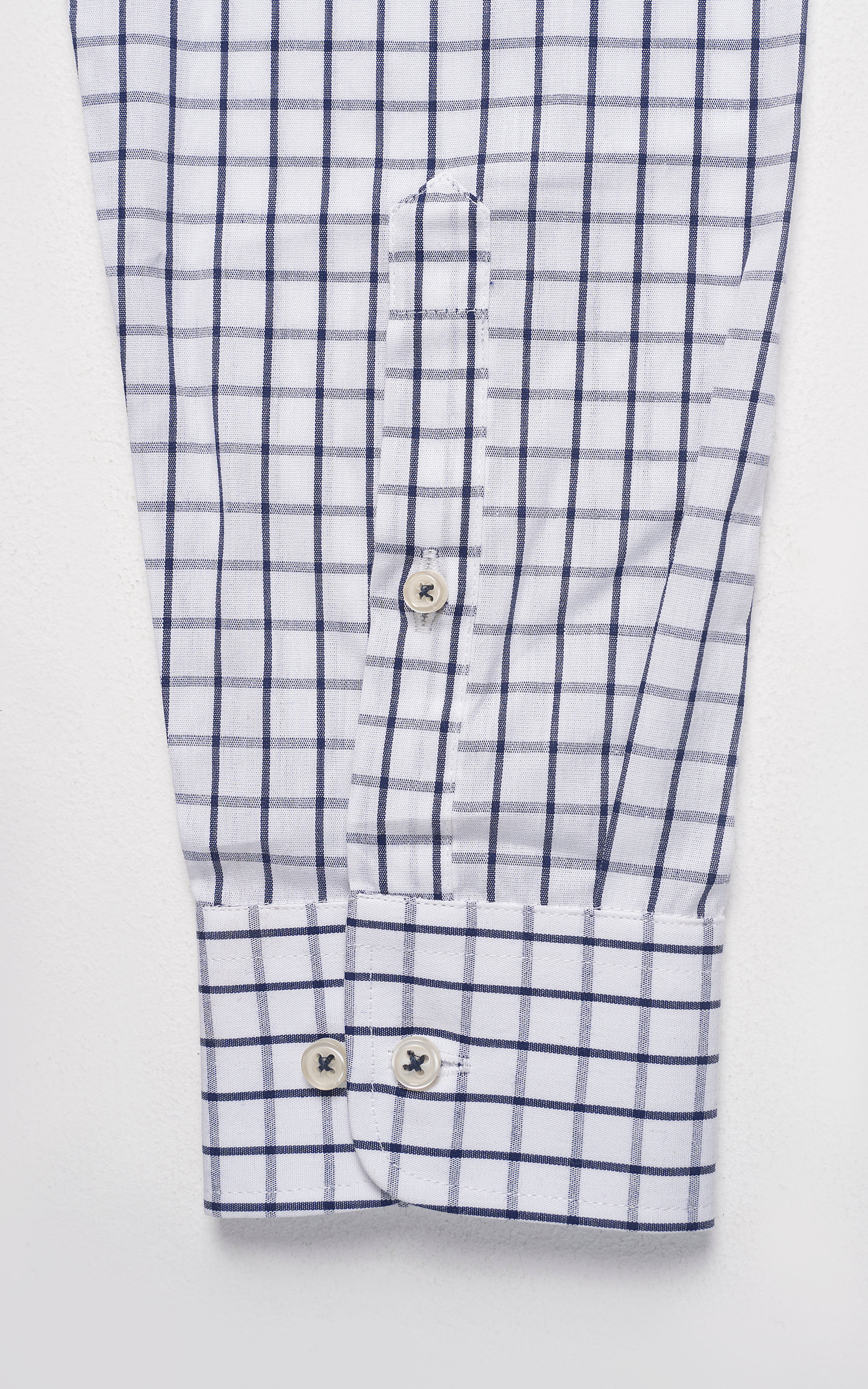 SEMI FORMAL SHIRT NAVY WHITE - Image 4