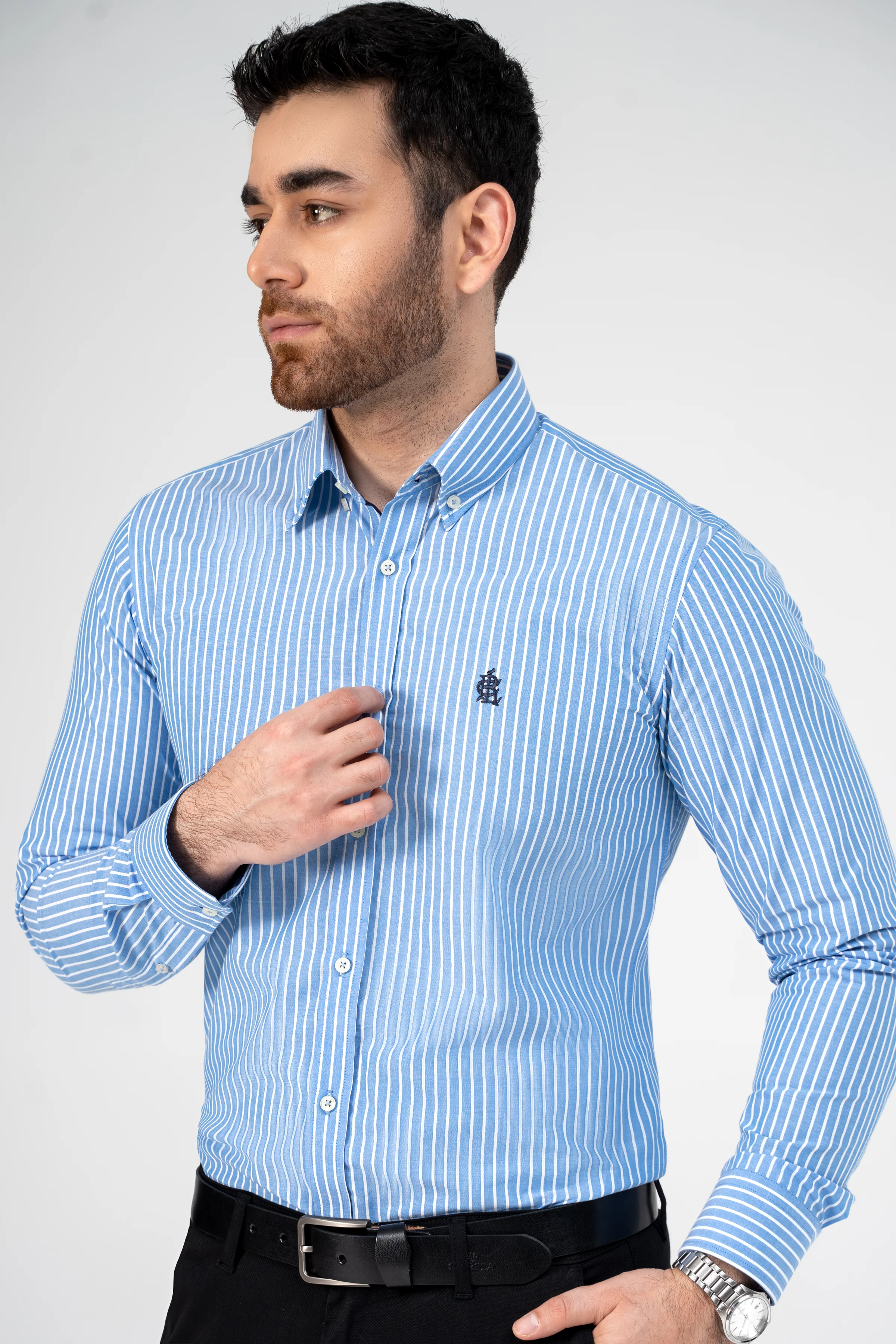SEMI FORMAL SHIRT SKY BLUE - Image 5