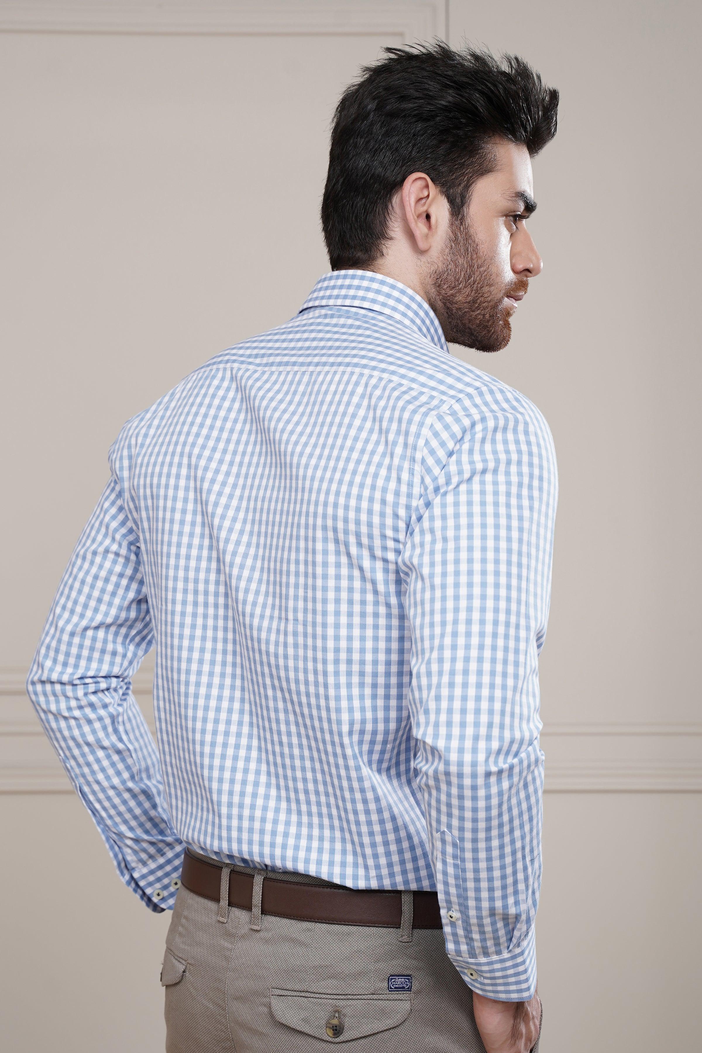 SEMI FORMAL SHIRT SKY WHITE LINE - Image 5