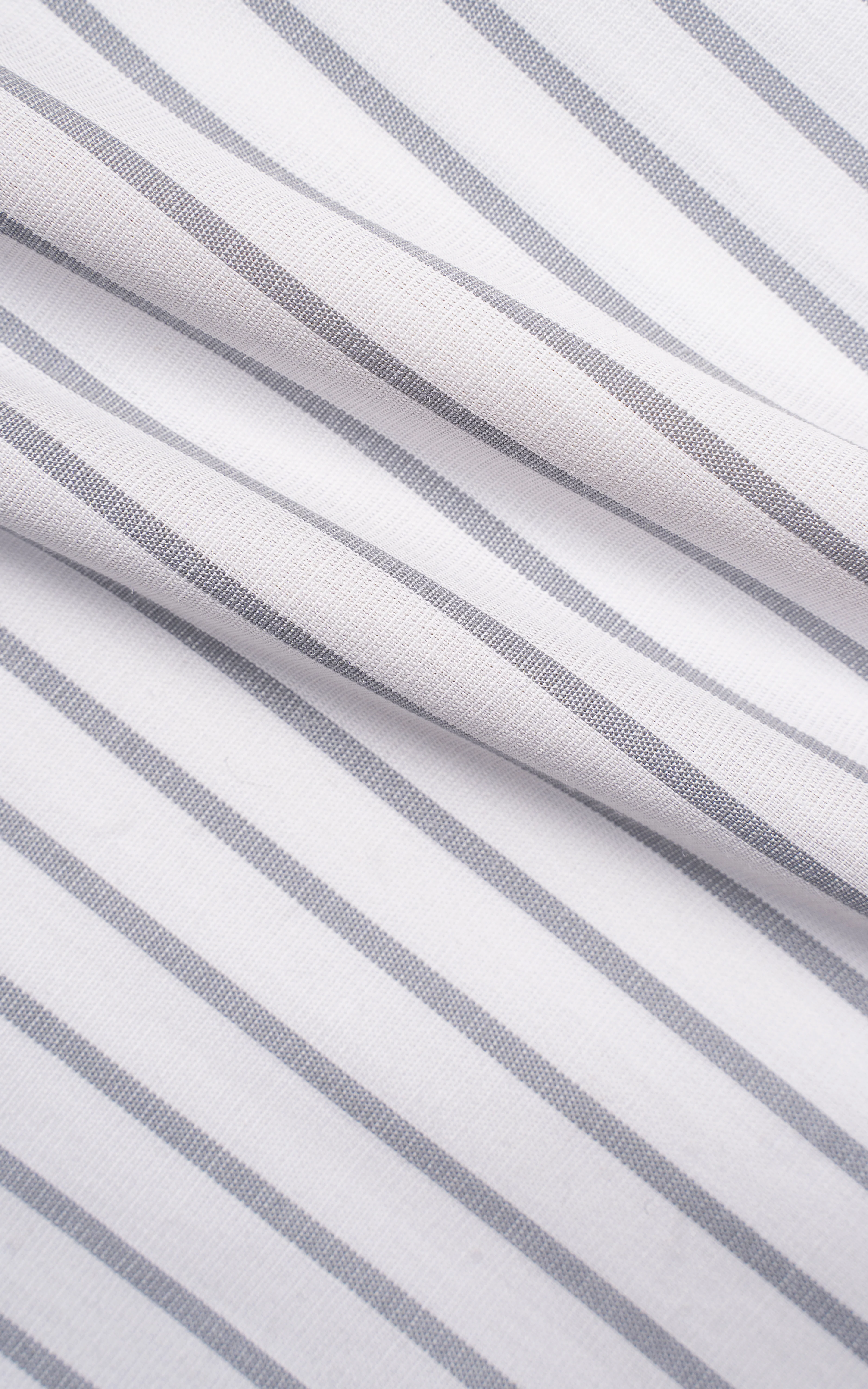 SEMI FORMAL SHIRT WHITE GREY LINE - Image 3