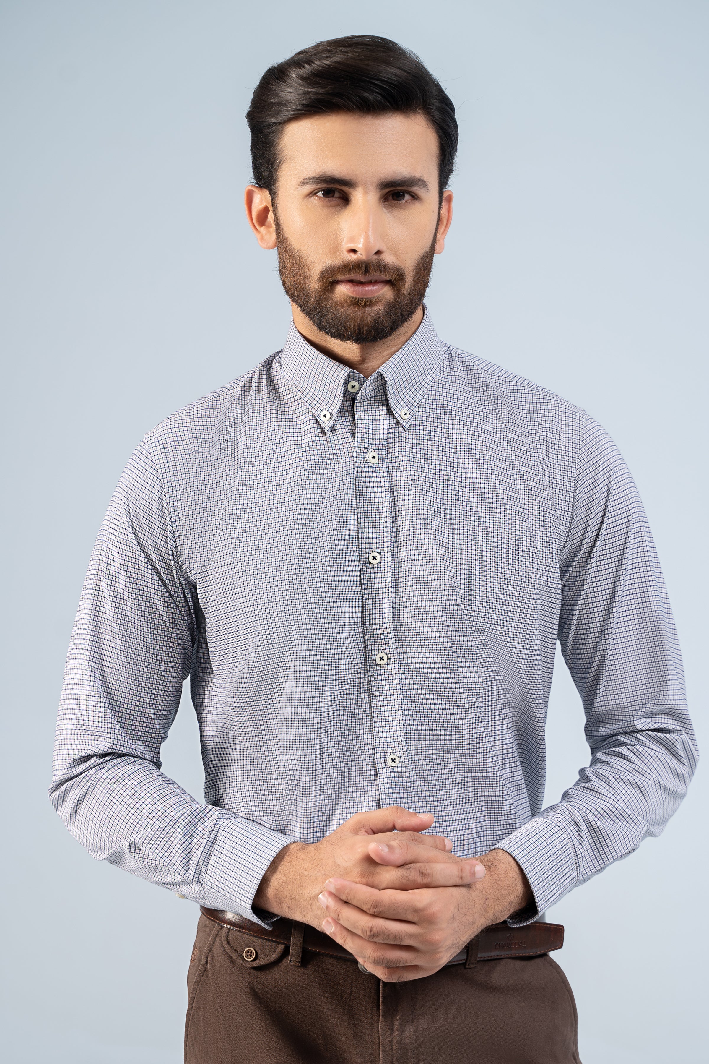 SEMI FORMAL SHIRTS BLUSIH GREY - Image 4