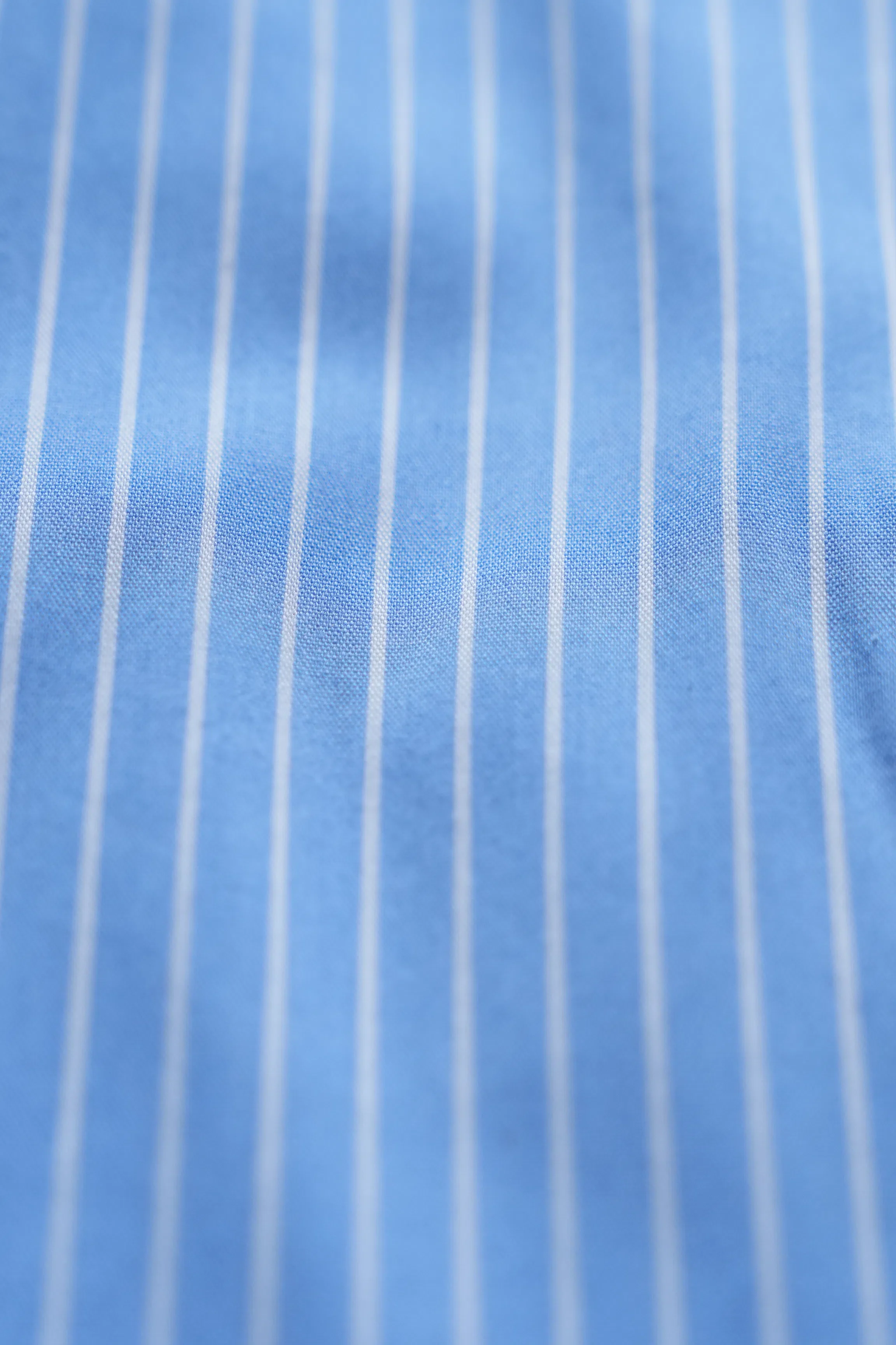 BUTTON DOWN SEMI FORMAL STRIPED SHIRT BLUE WHITE - Image 4