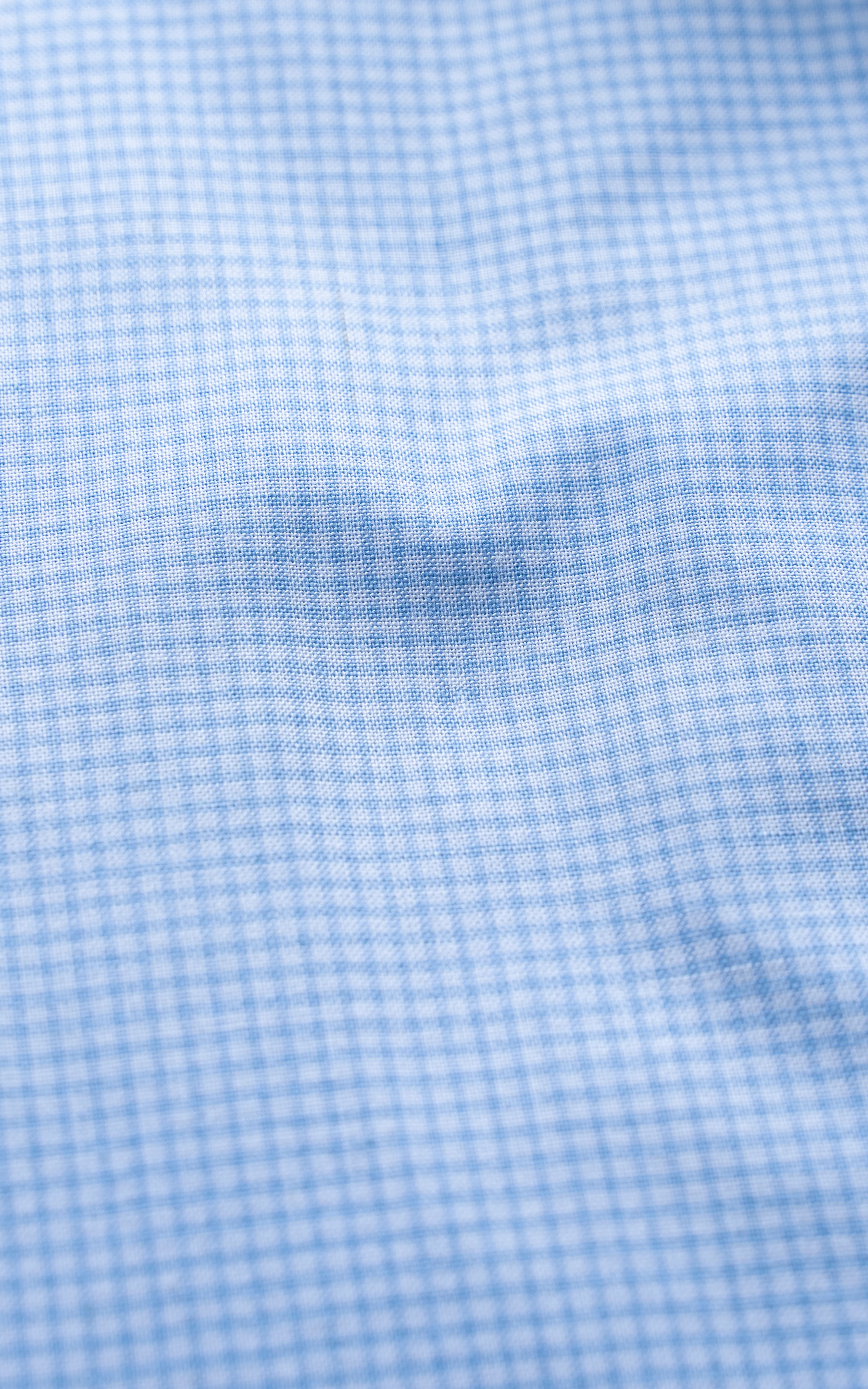 SEMI FORMAL SMART FIT CHECKED SHIRT SKY BLUE - Image 3