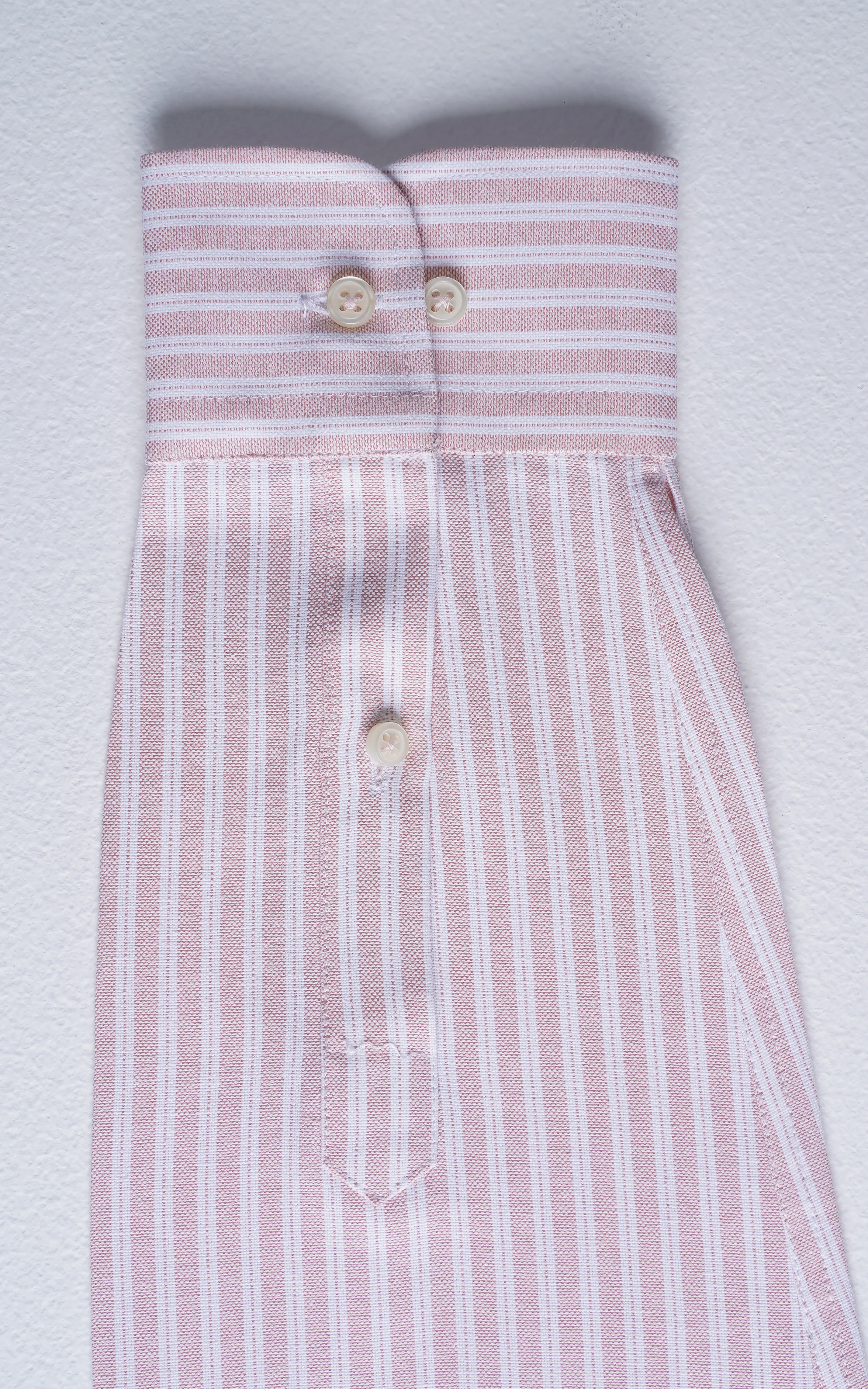 SEMI FORMAL SMART FIT STRIPED SHIRT TEA PINK - Image 4