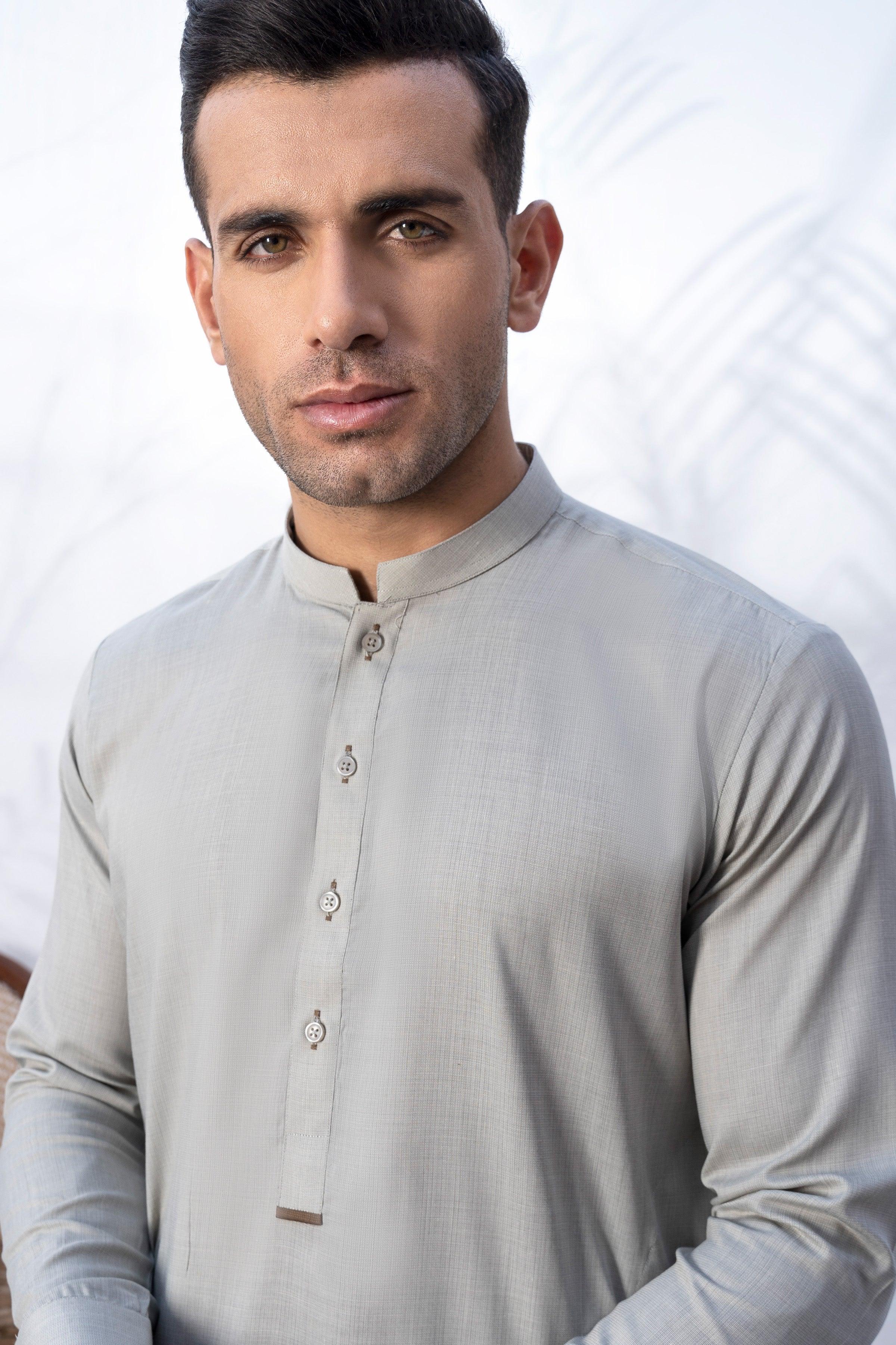 SHALWAR KAMEEZ ASH WHITE - Image 4