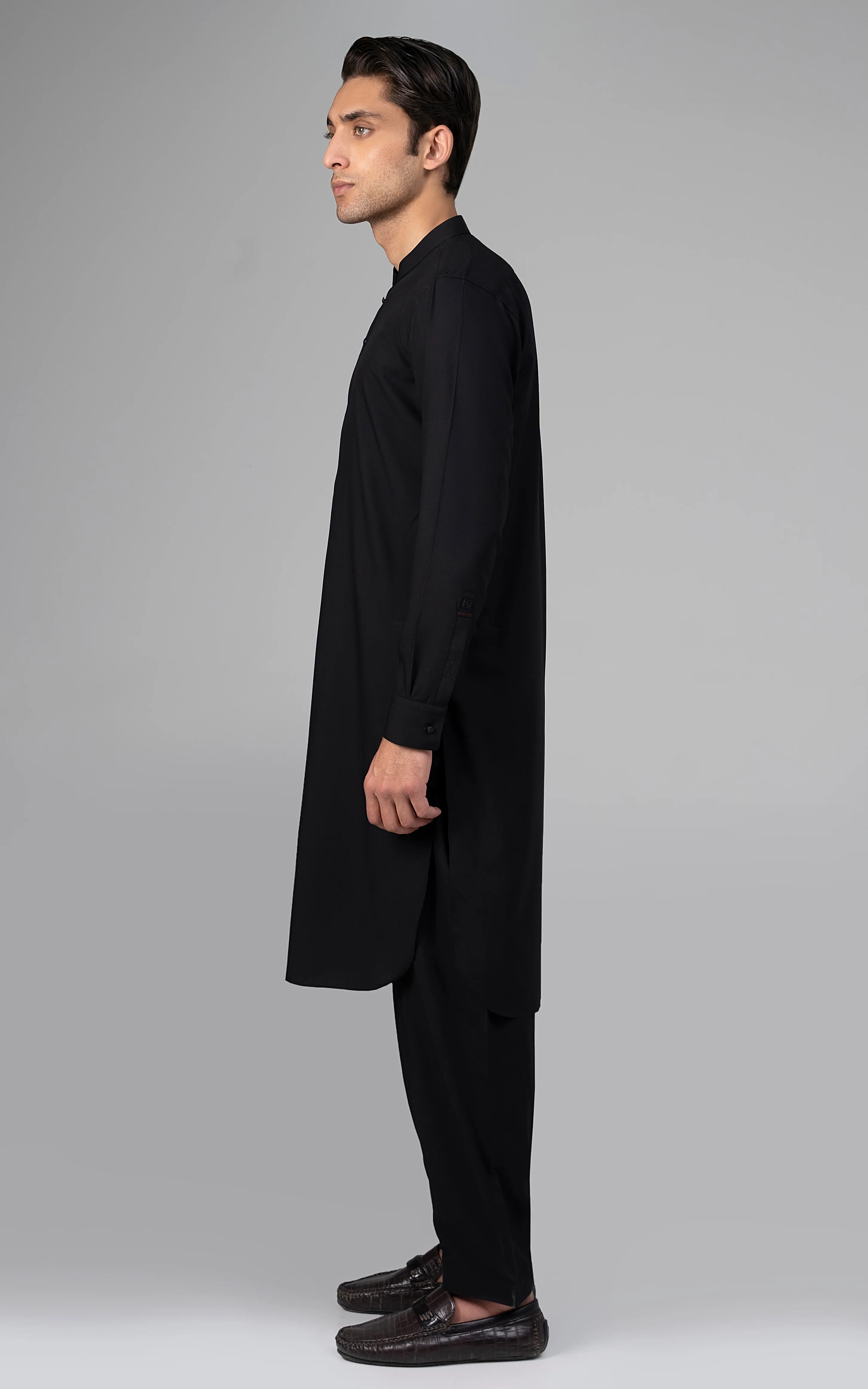 TEXTURED BLENDED WASH & WEAR - SIGNATURE COLLECTION BLACK - Image 3