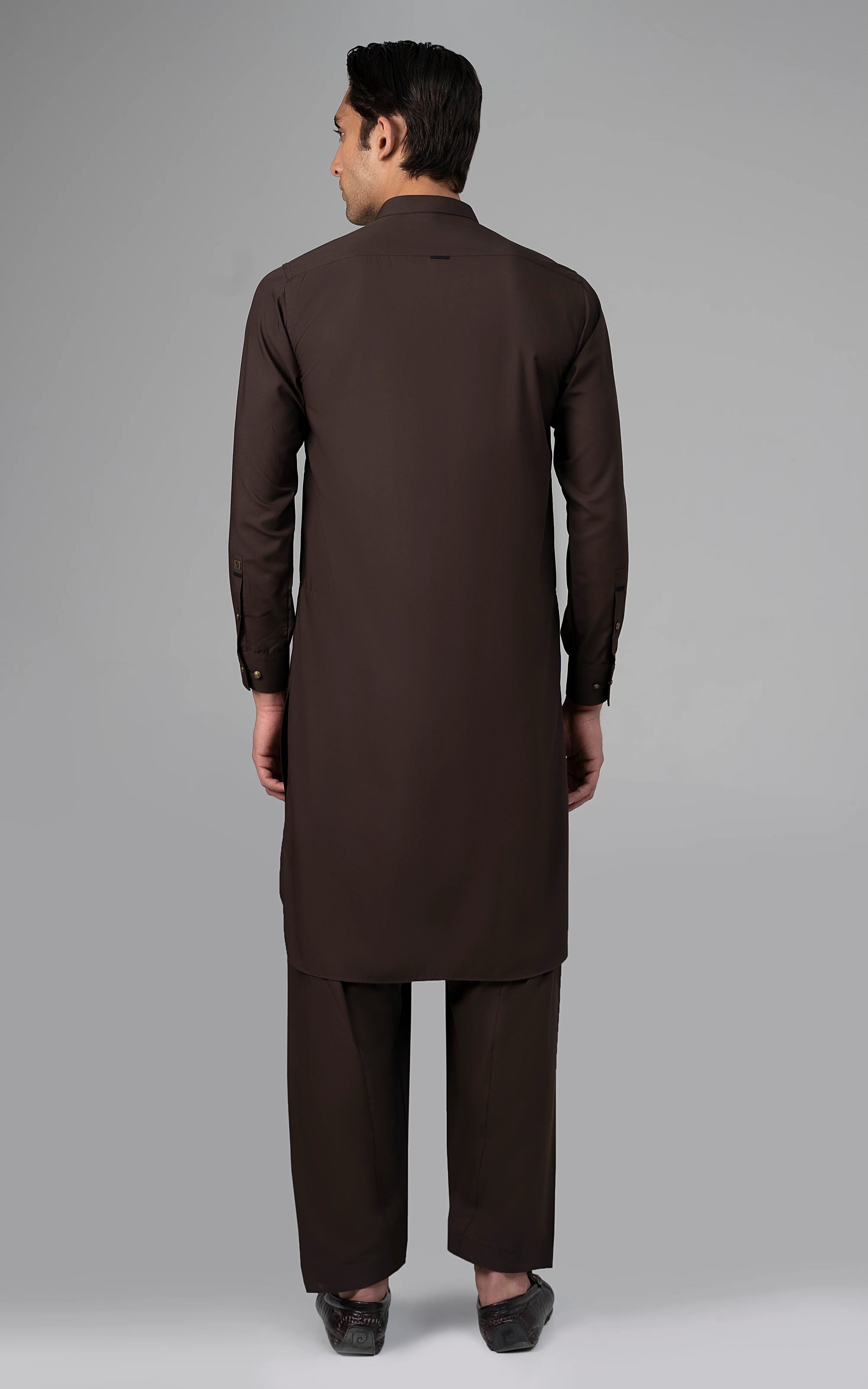 TEXTURED BLENDED WASH & WEAR - SIGNATURE COLLECTION BROWN - Image 4
