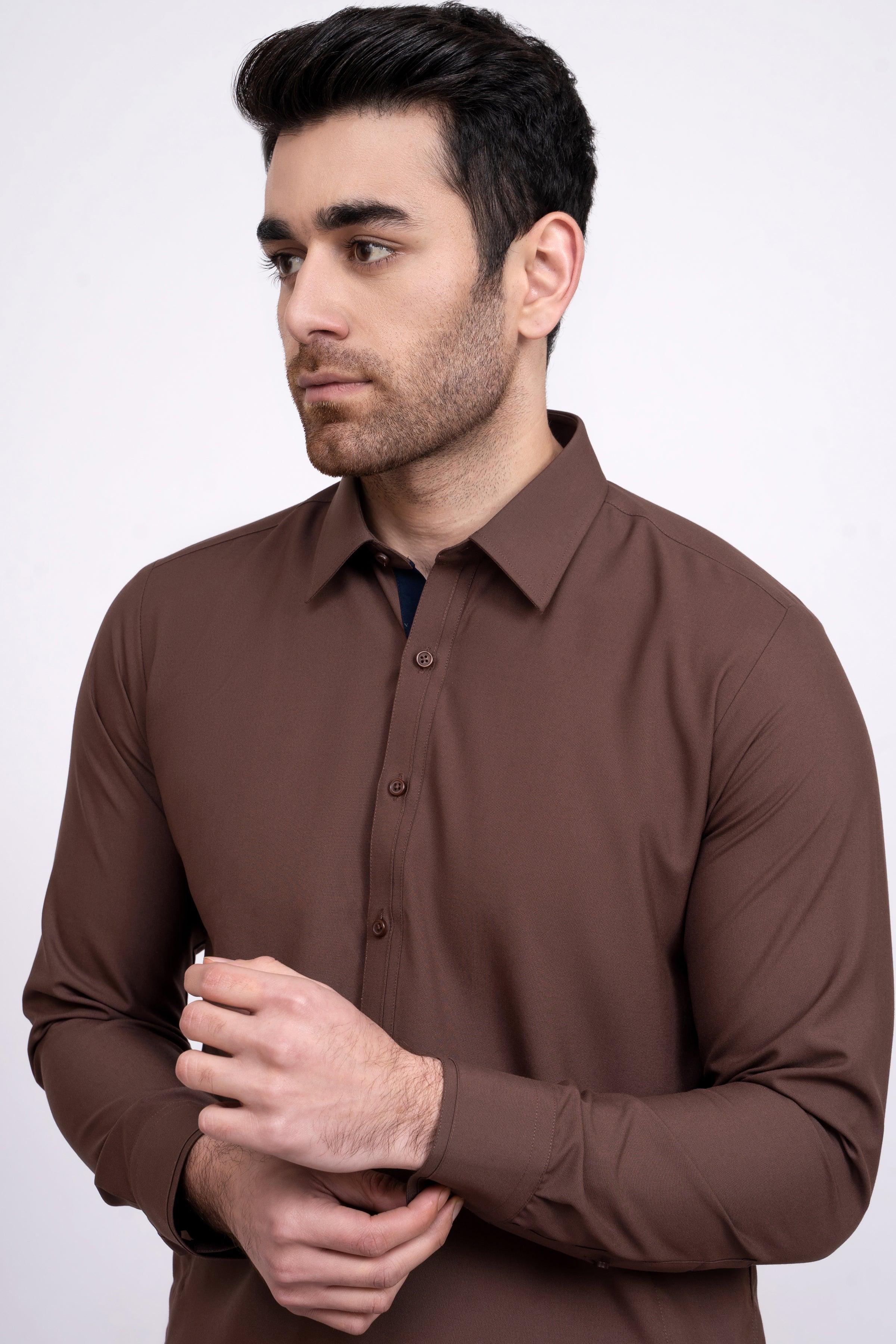 SHALWAR KAMEEZ CHOCOLATE BROWN - Image 4
