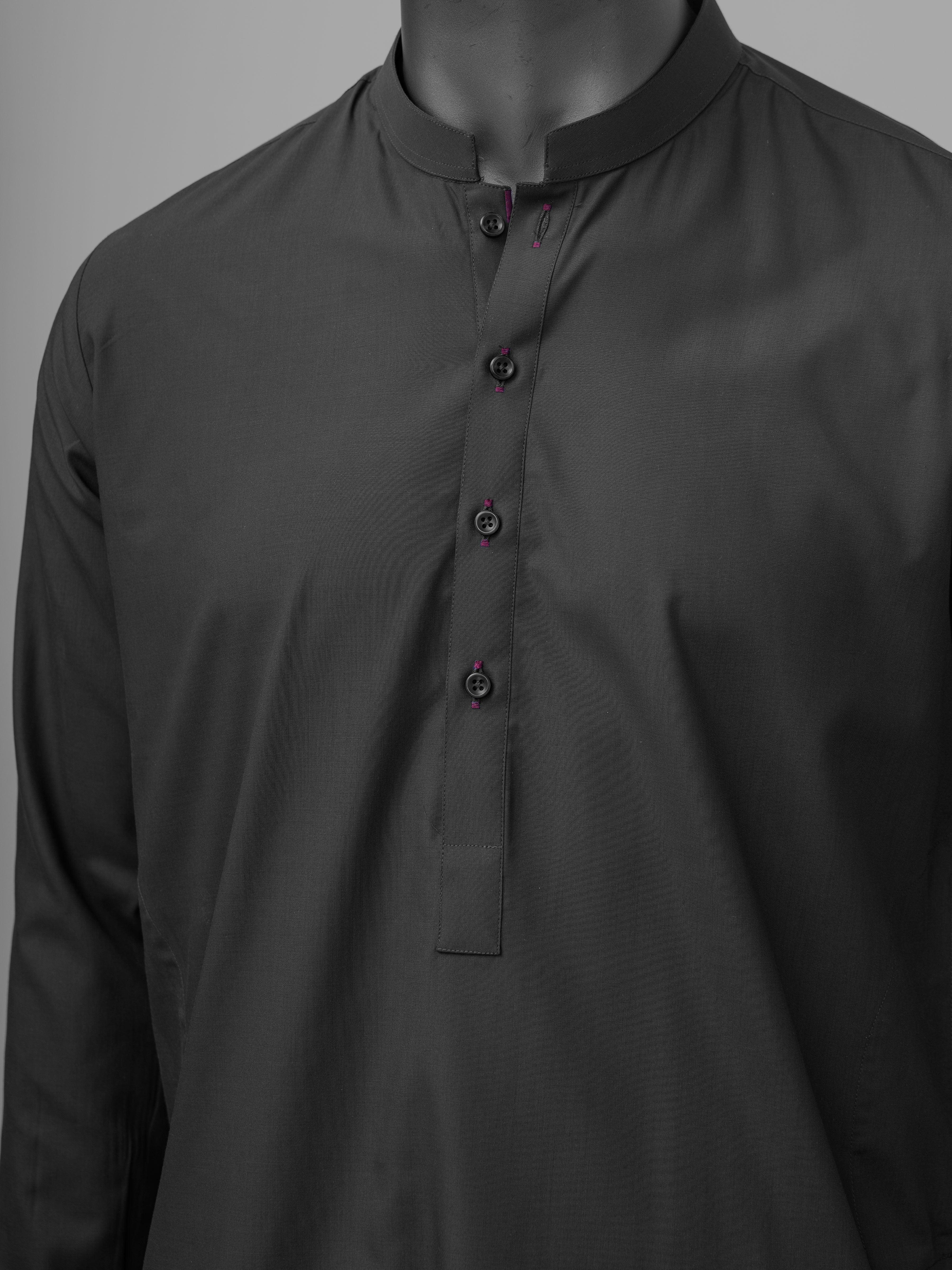 SHALWAR KAMEEZ DARK GREY - Image 2