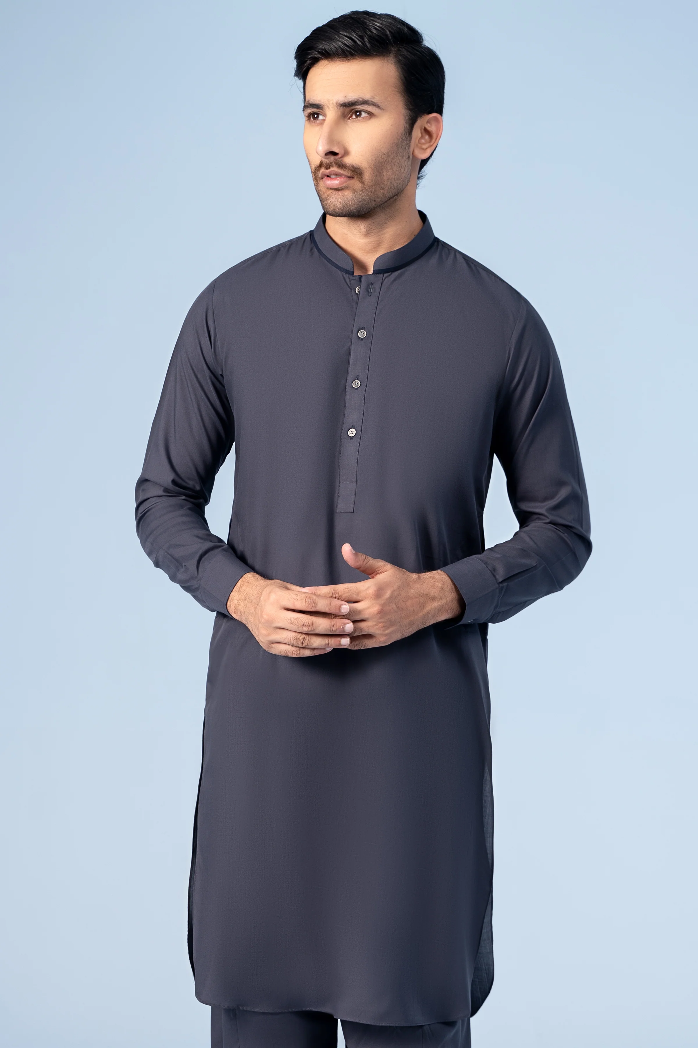 SHALWAR KAMEEZ DARK GREY - Image 2