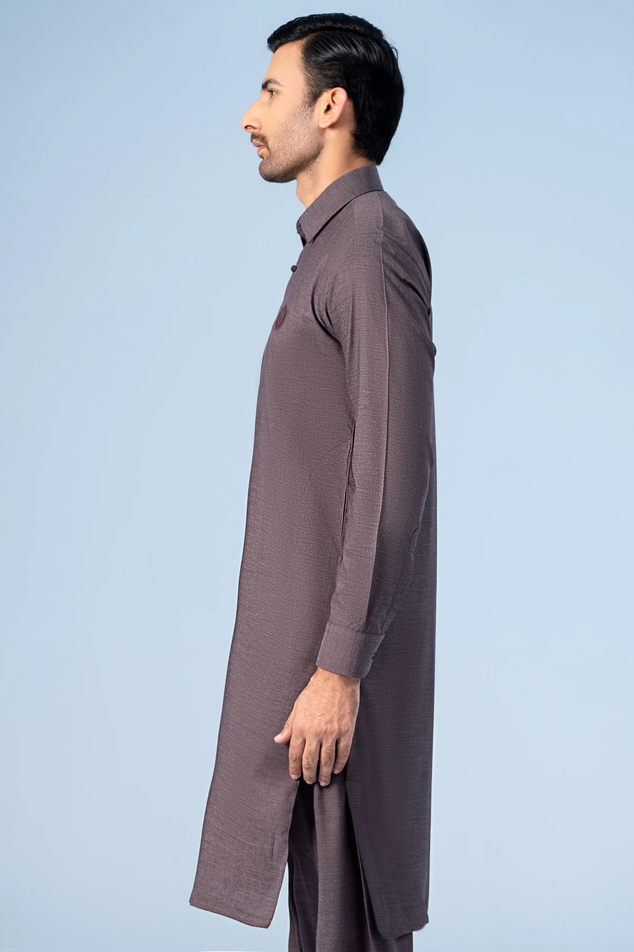 SHALWAR KAMEEZ DARK PLUM - Image 3