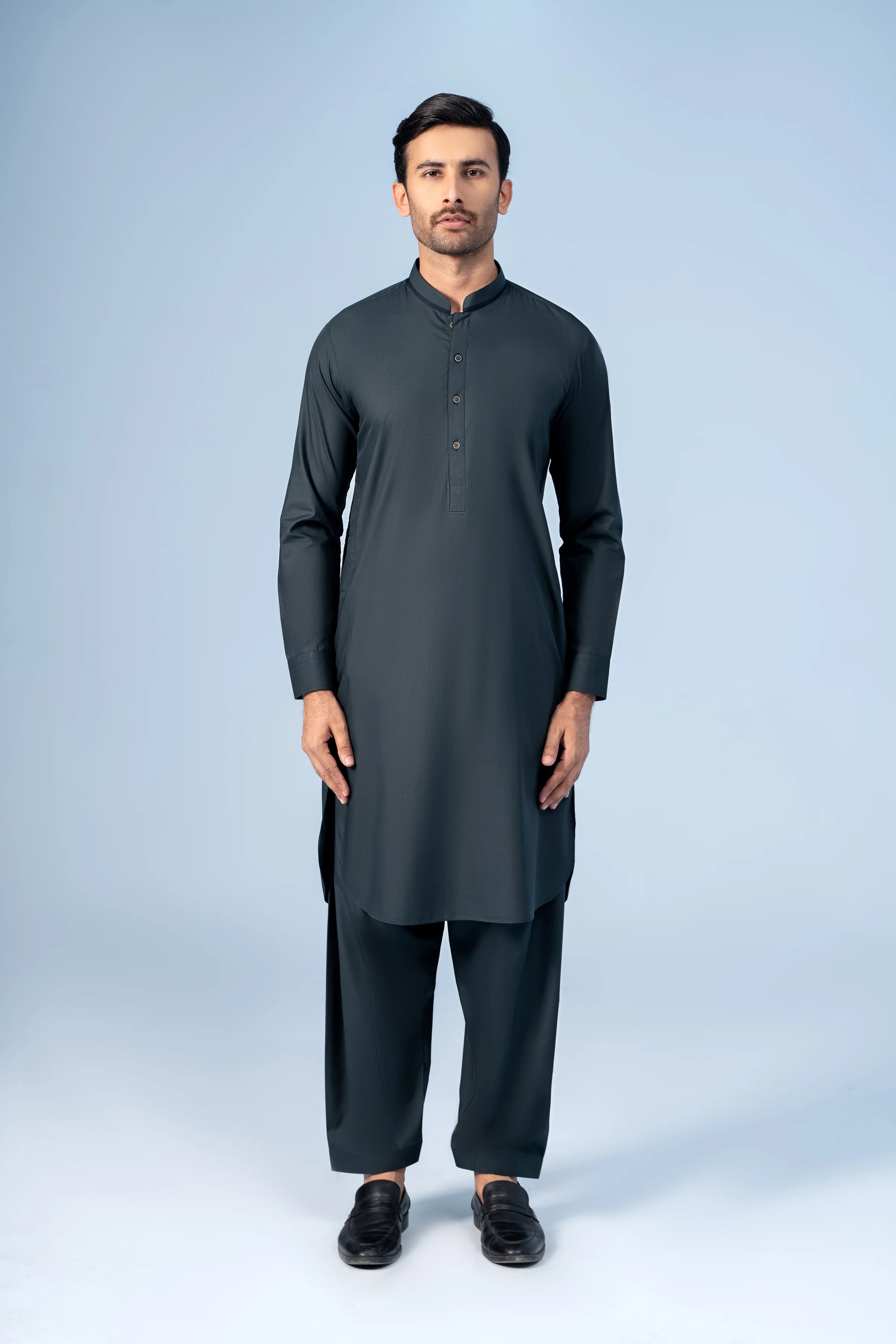SHALWAR KAMEEZ FOREST GREEN