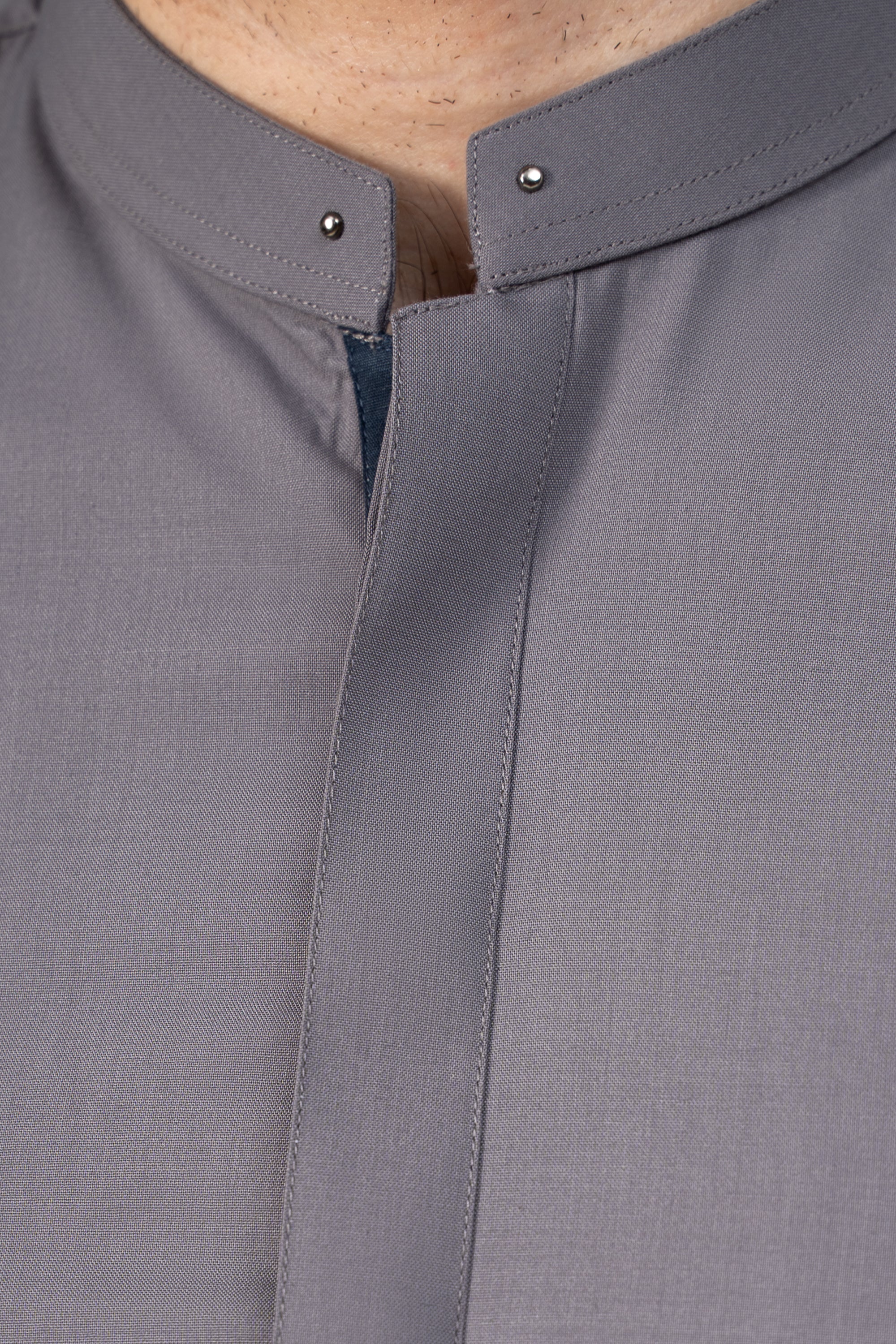 PREMIUM WASH AND WEAR KAMEEZ SHALWAR LIGHT GREY - Image 6