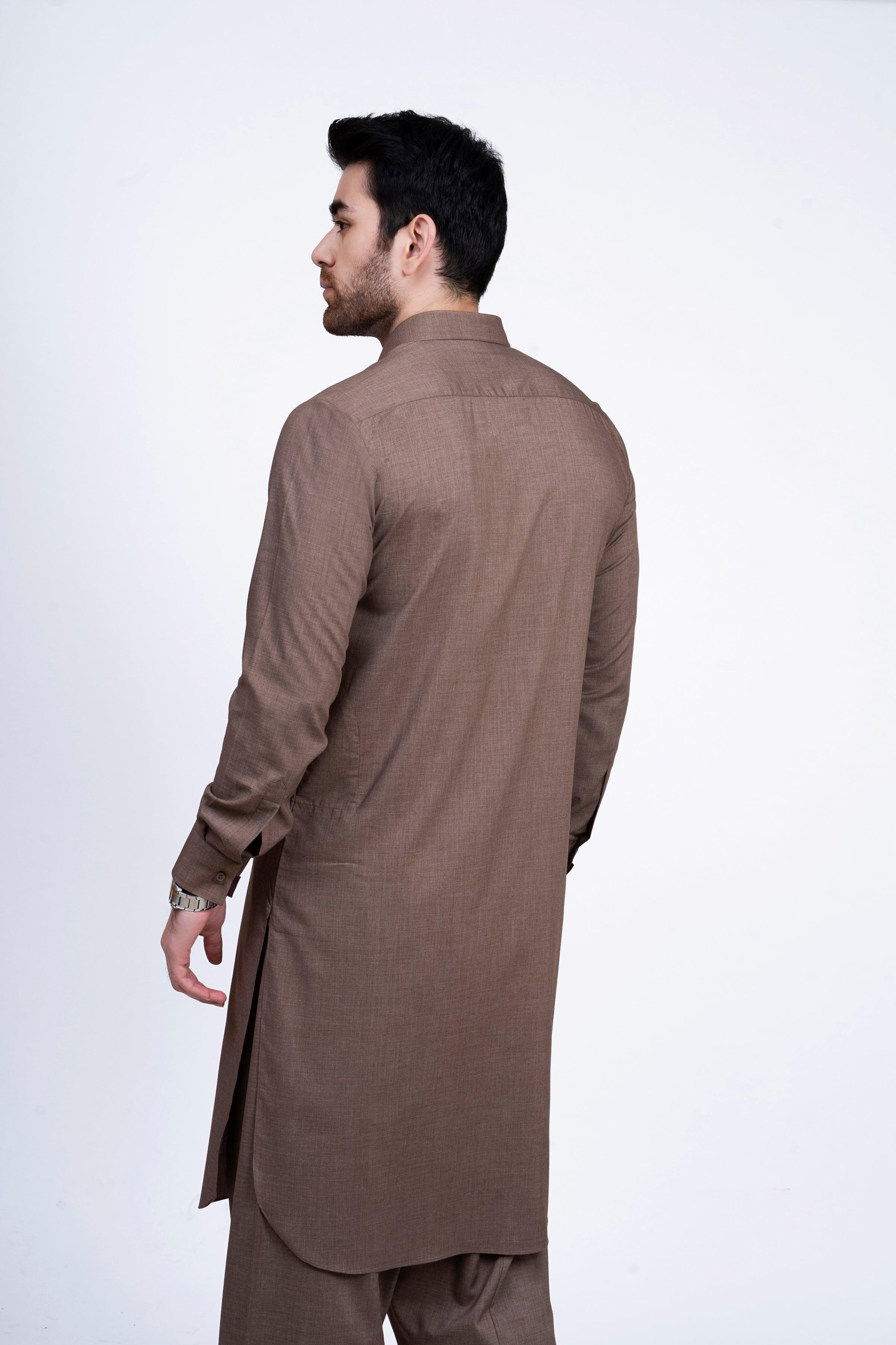 SHALWAR KAMEEZ MID BROWN - Image 3