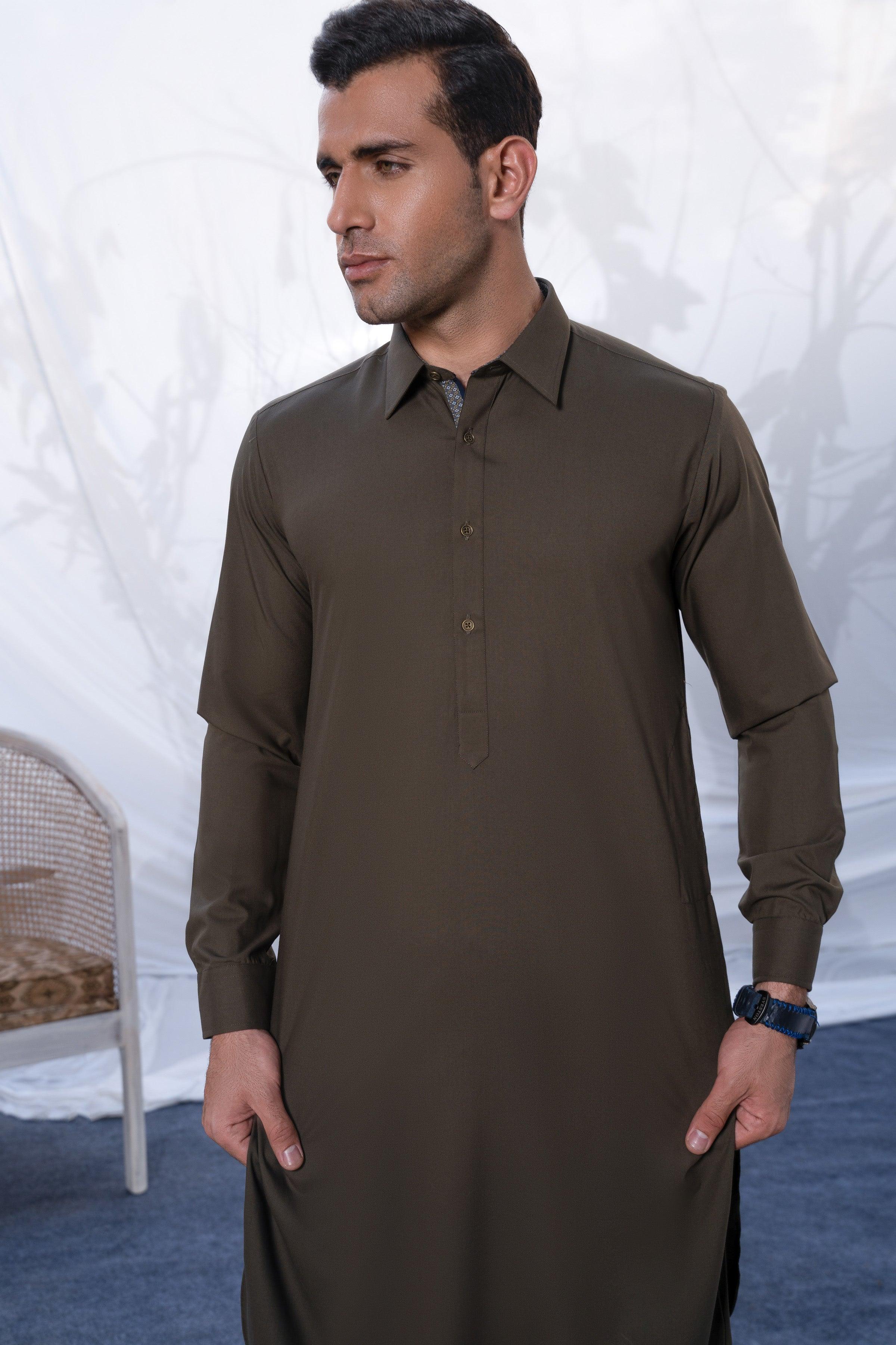 SHALWAR KAMEEZ OLIVE - Image 4