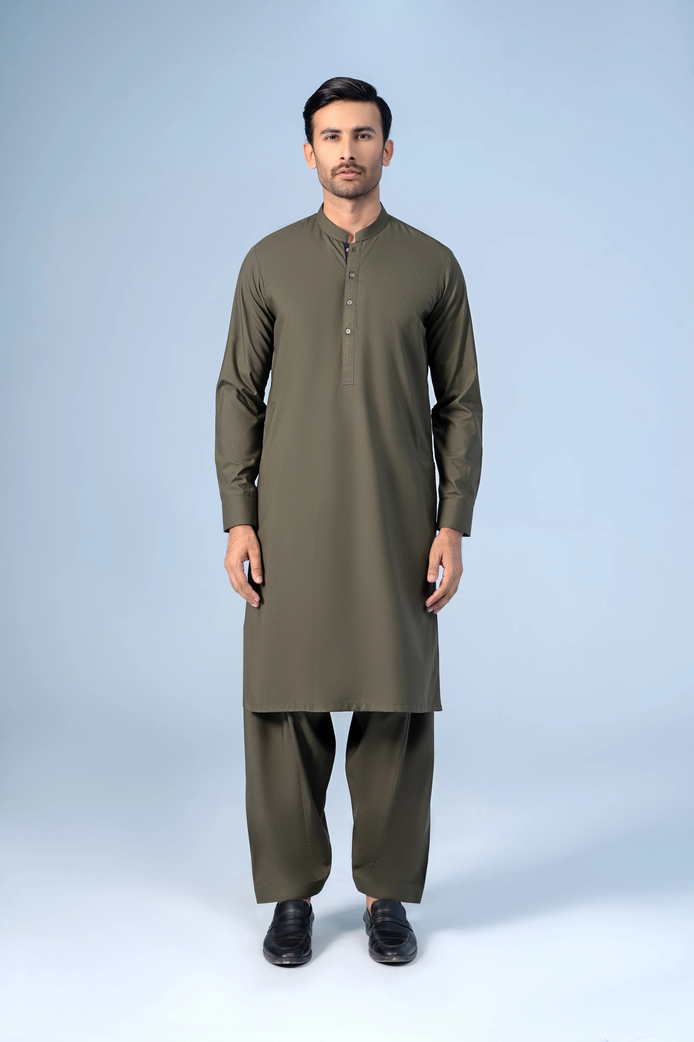 SHALWAR KAMEEZ OLIVE