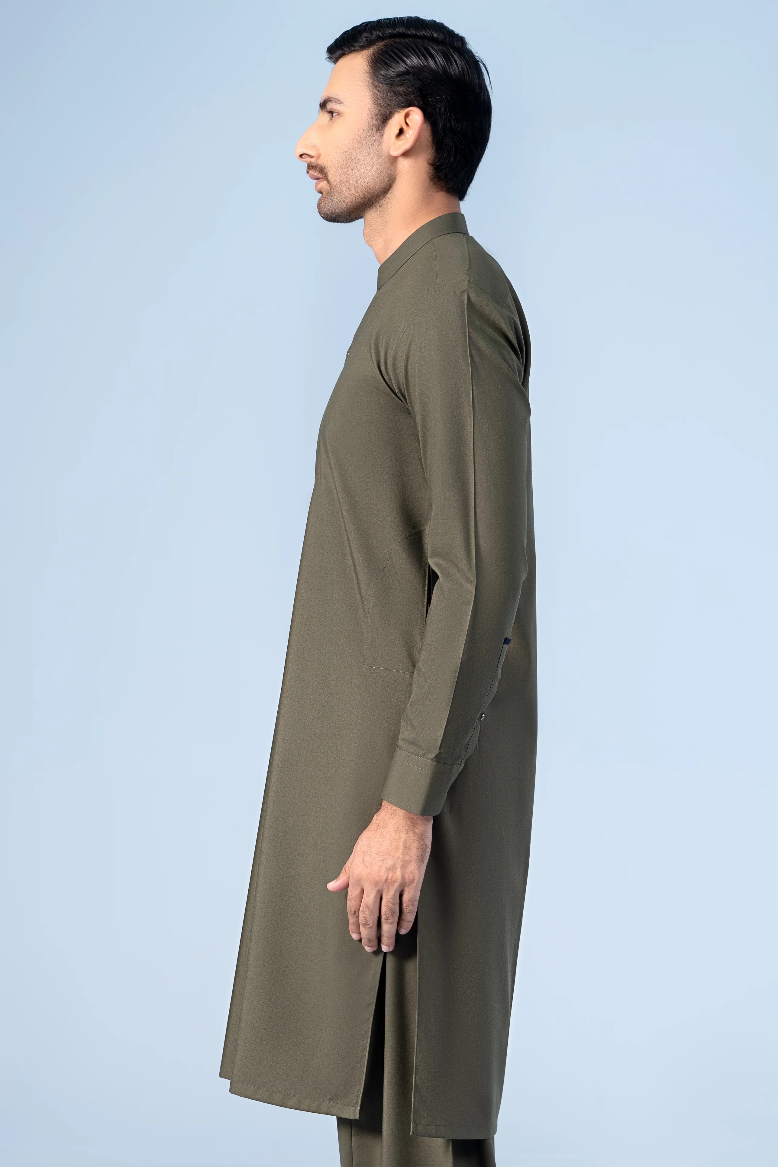 SHALWAR KAMEEZ OLIVE - Image 3