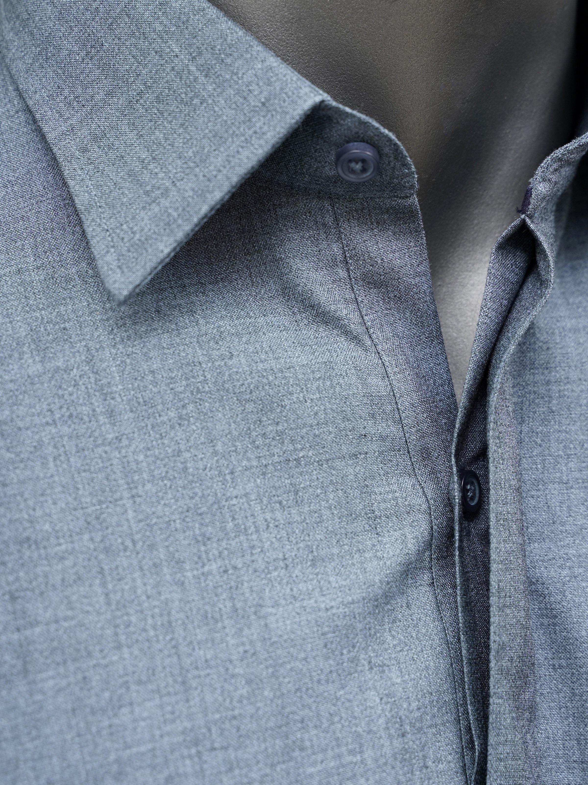 SHALWAR KAMEEZ WITH COLLAR LIGHT BLUE - Image 2