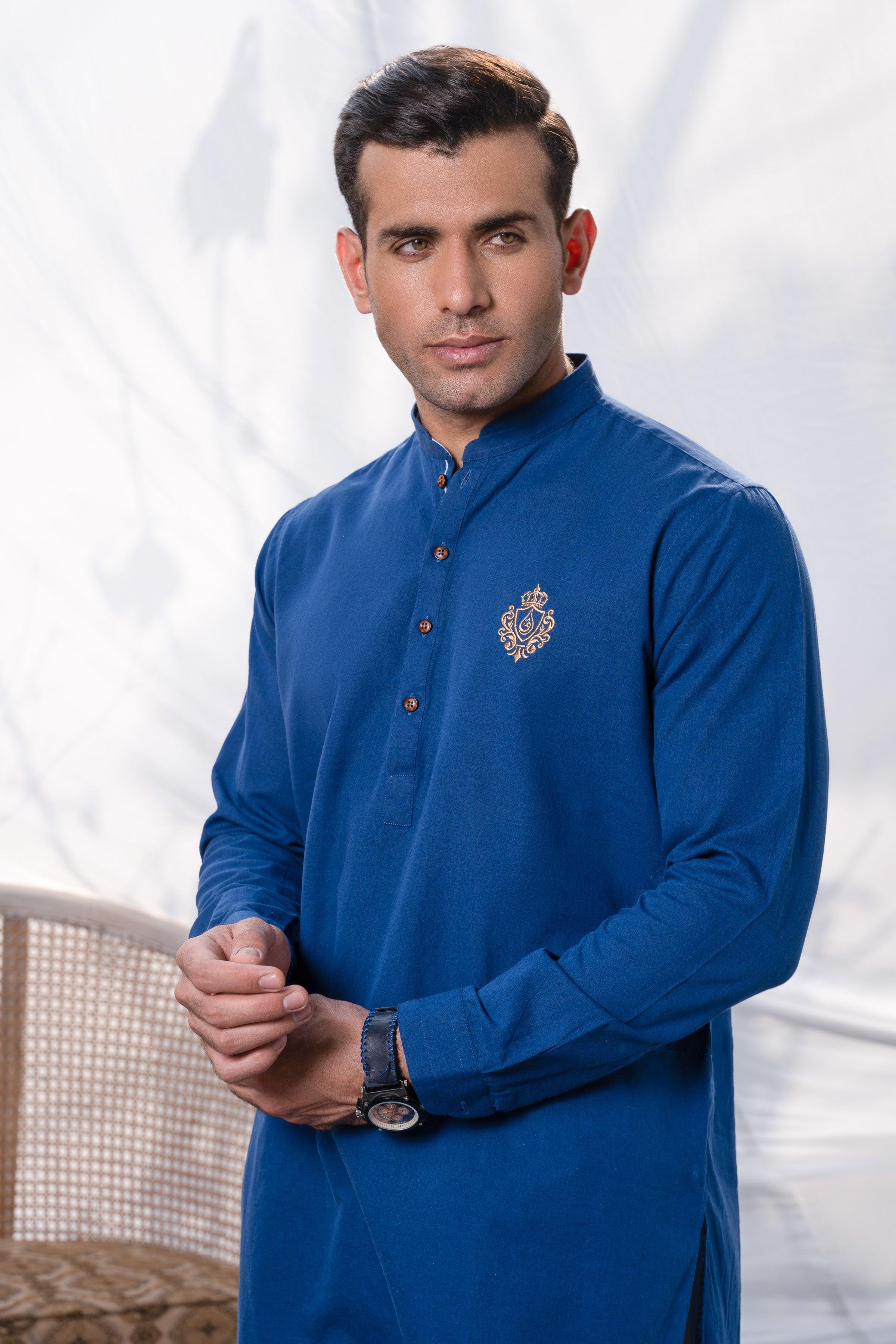 SHORT KURTA ROYAL BLUE - Image 4