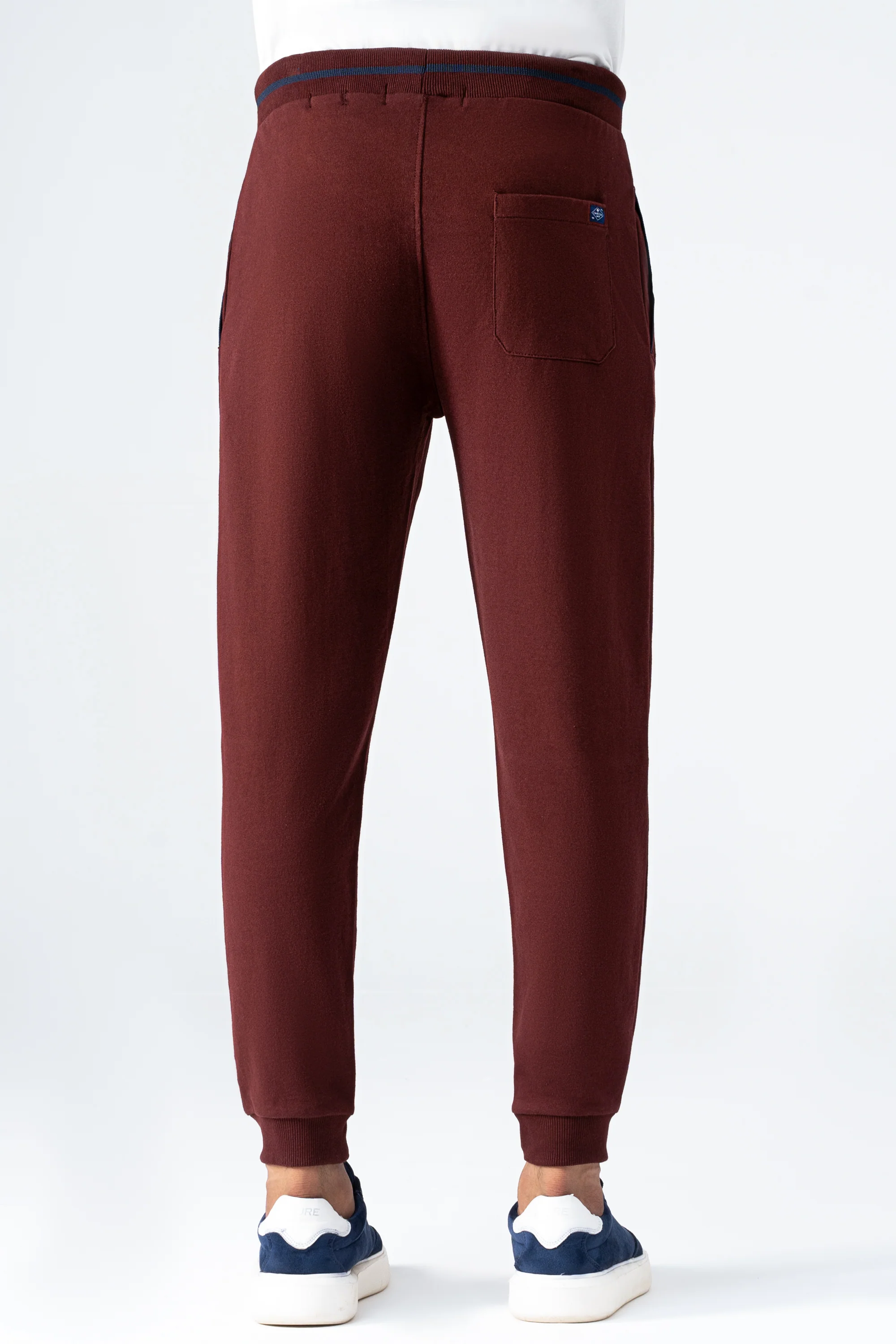 SIGNATURE TIPPING JOGGER TROUSER MAROON - Image 3