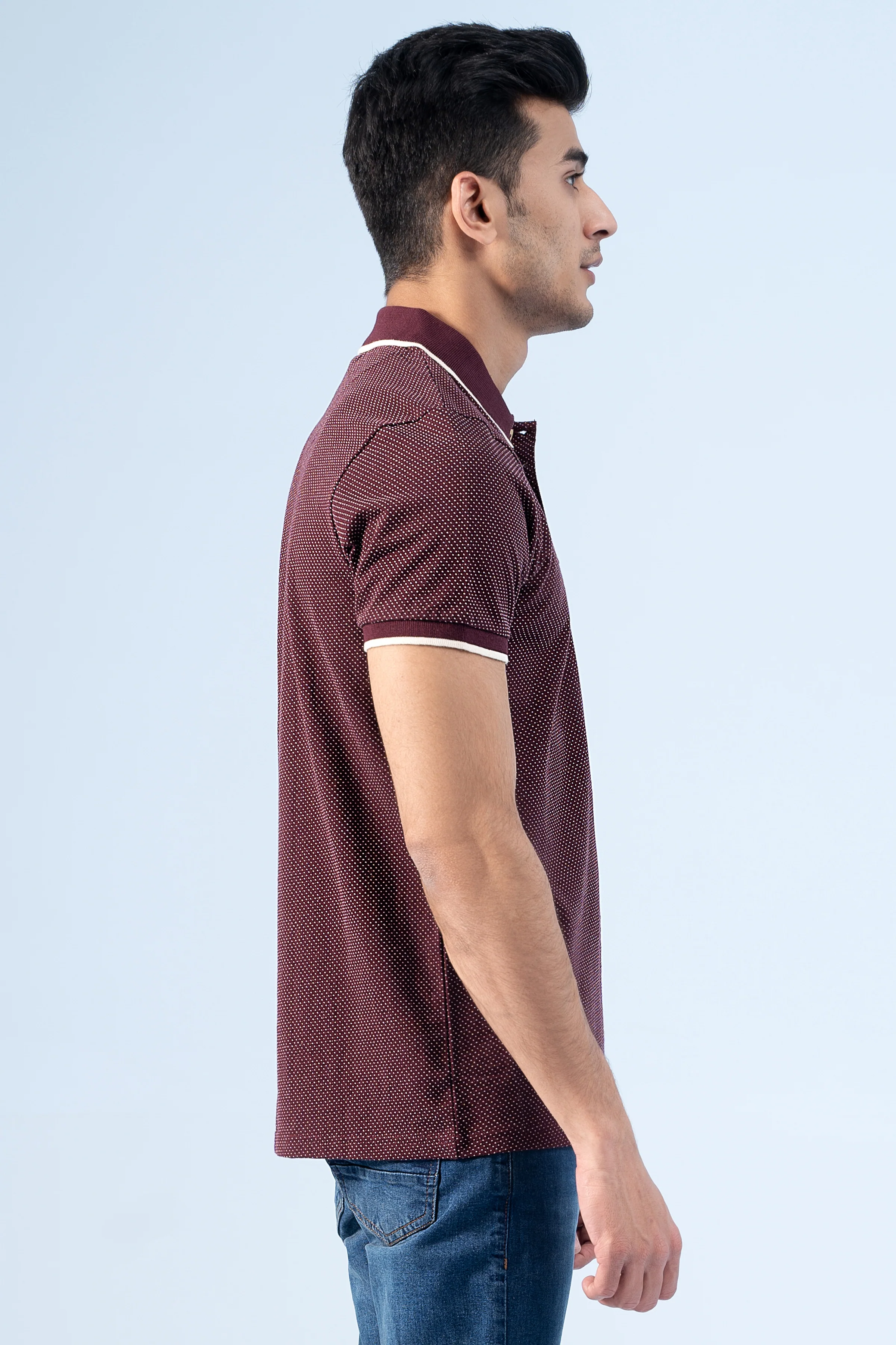 SIGNATURE TIPPING POLO MAROON - Image 3