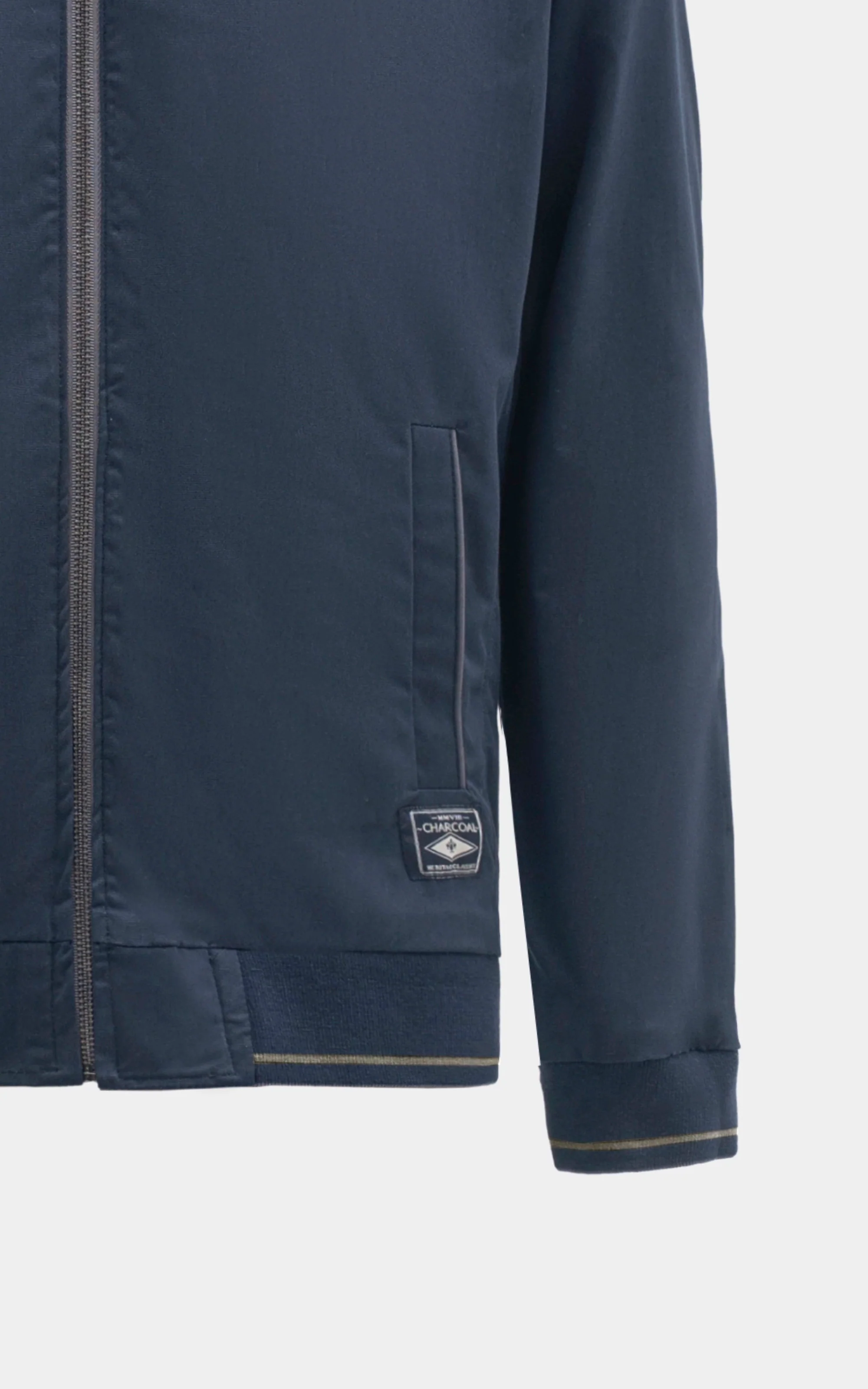 SLIM FIT FULLSLEEVE REVERSIBLE  JACKET NAVY OLIVE - Image 5