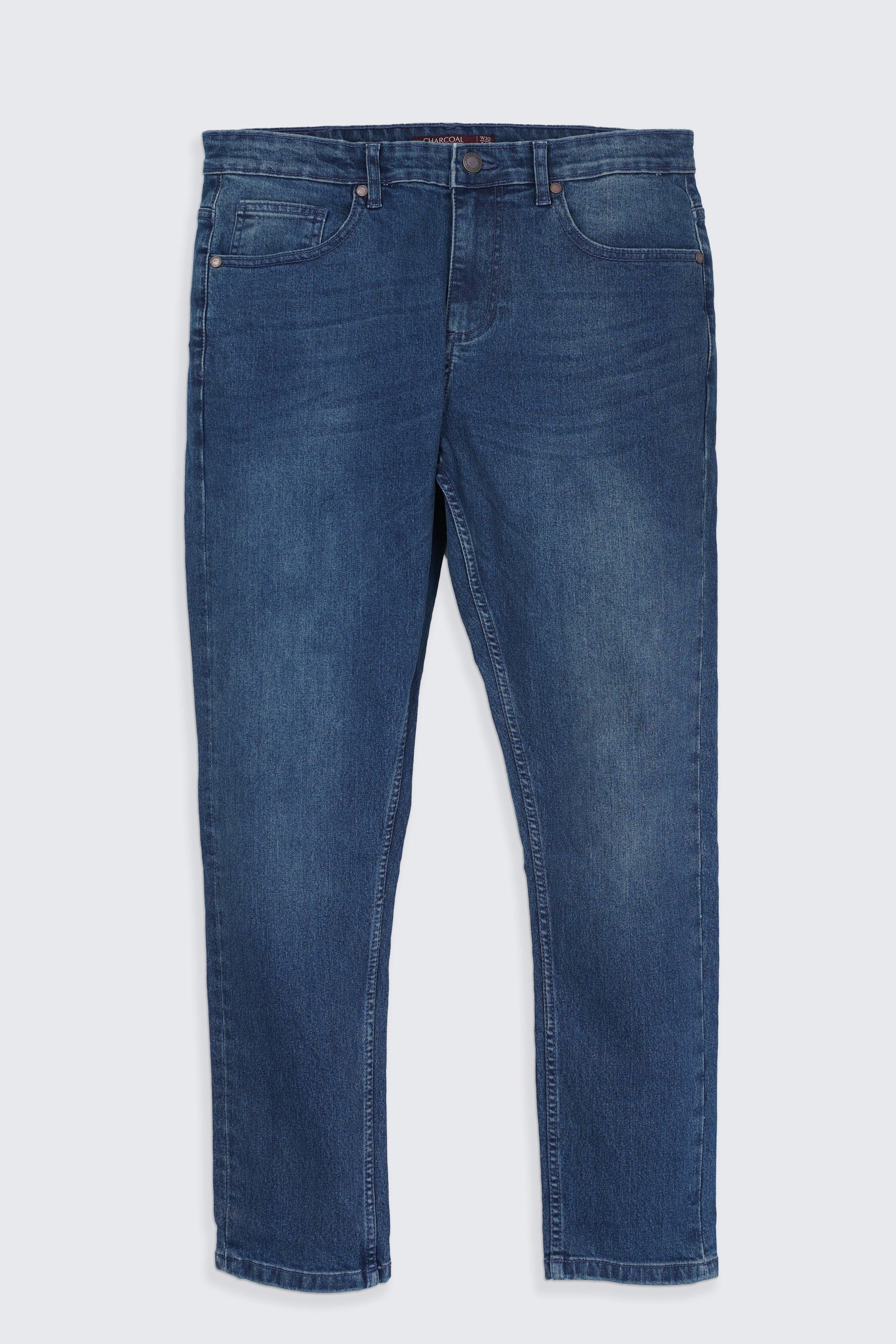 SKINNY LEG JEANS MID BLUE