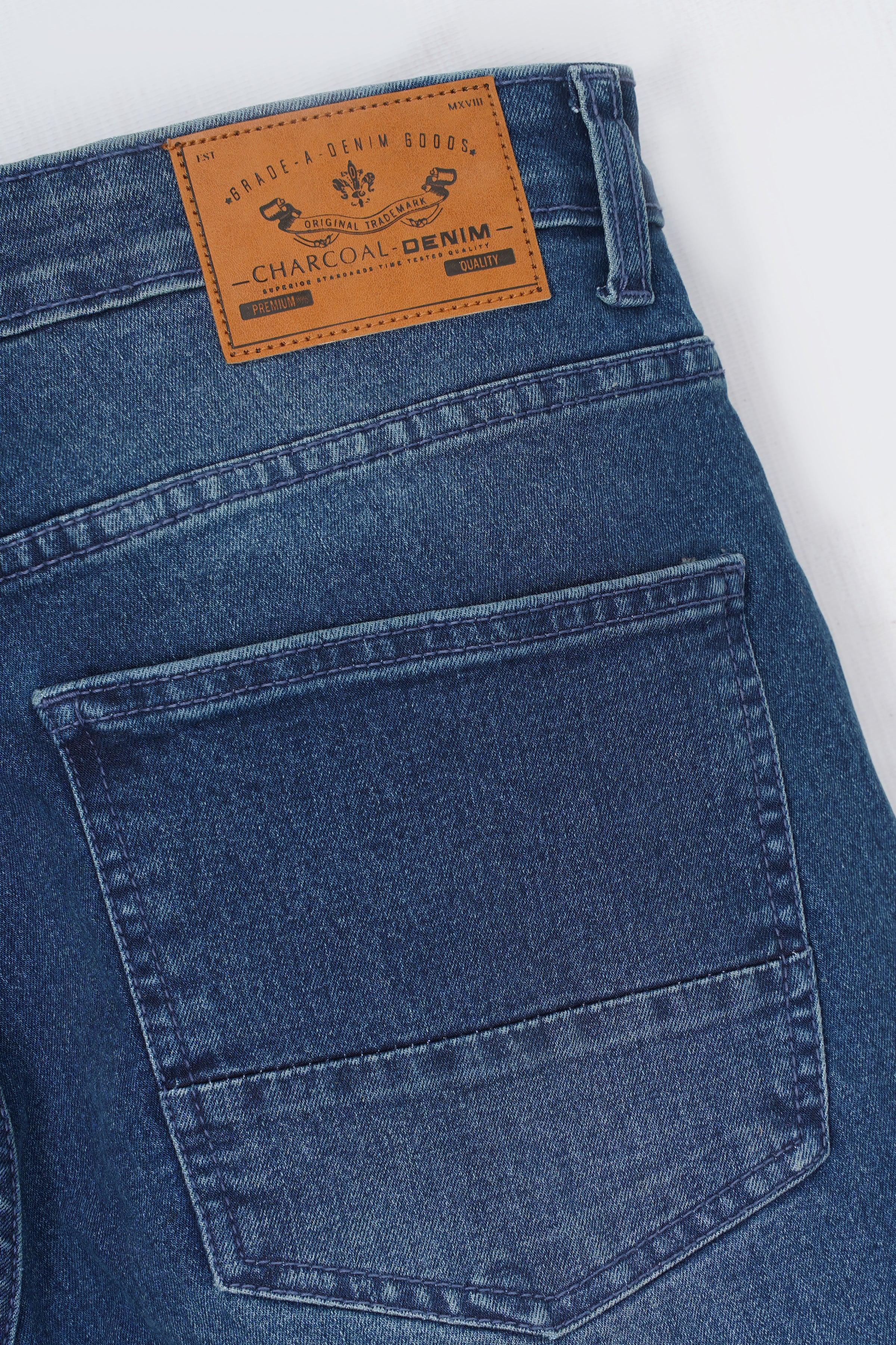 SKINNY LEG JEANS MID BLUE - Image 3