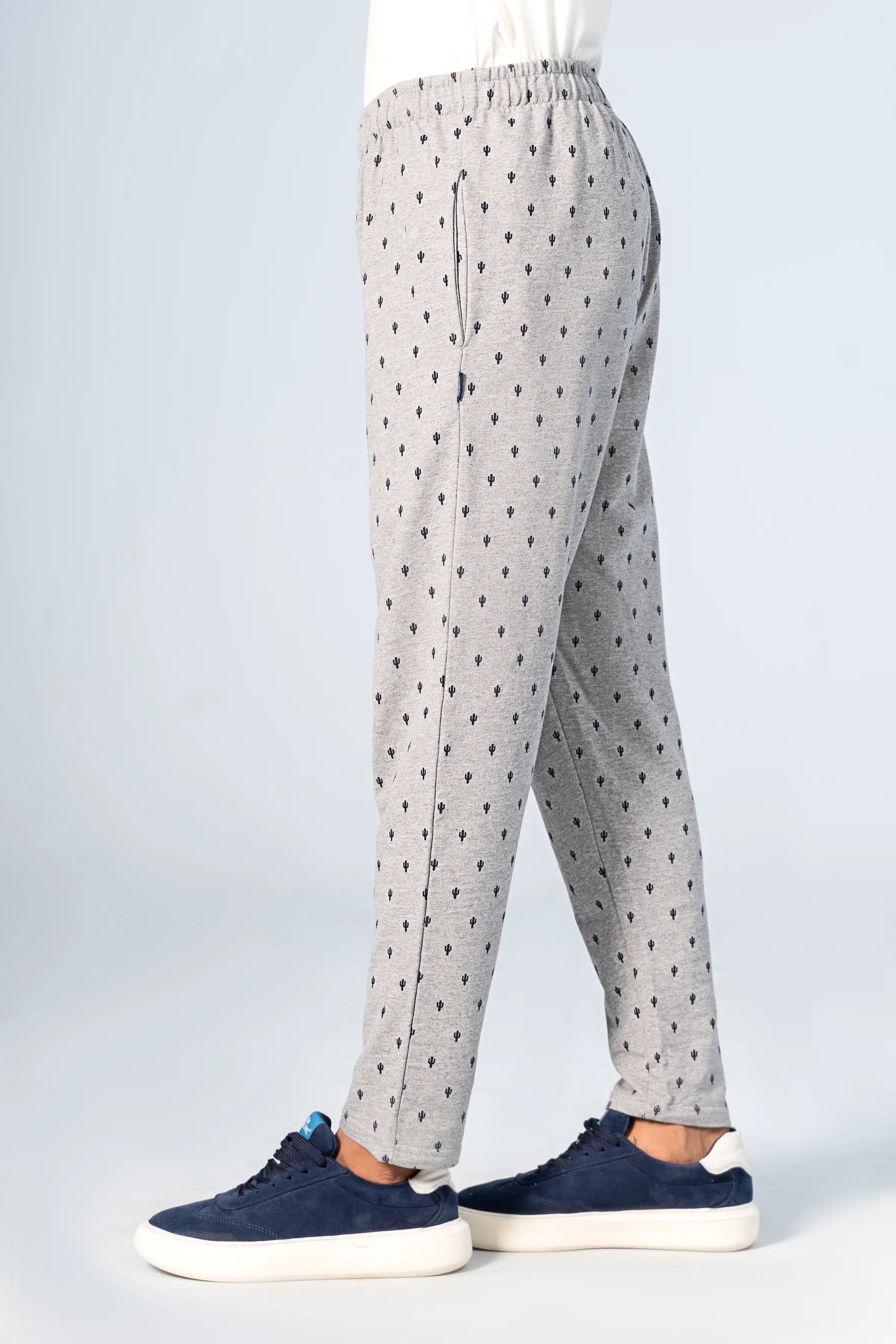 SLEEPWEAR TROUSER GREY PRINTED