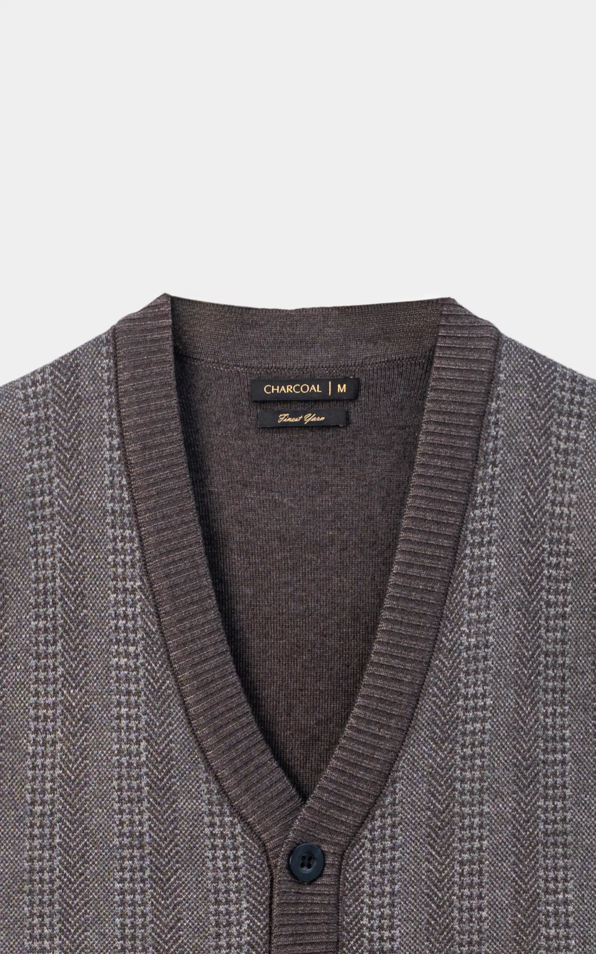 Sleeveless Cardigan Sweater Brown - Image 2
