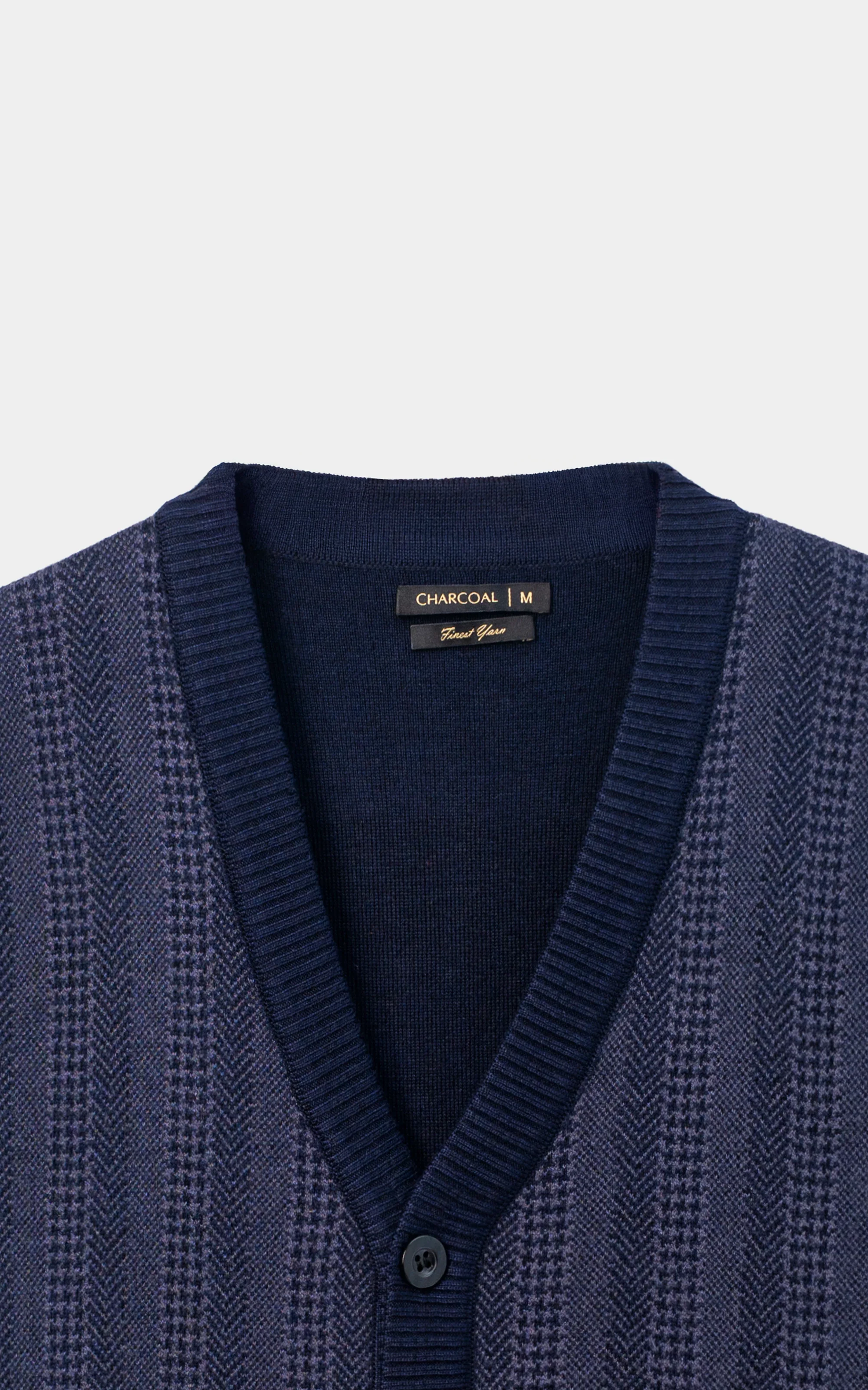 Sleeveless Cardigan Sweater Navy - Image 2