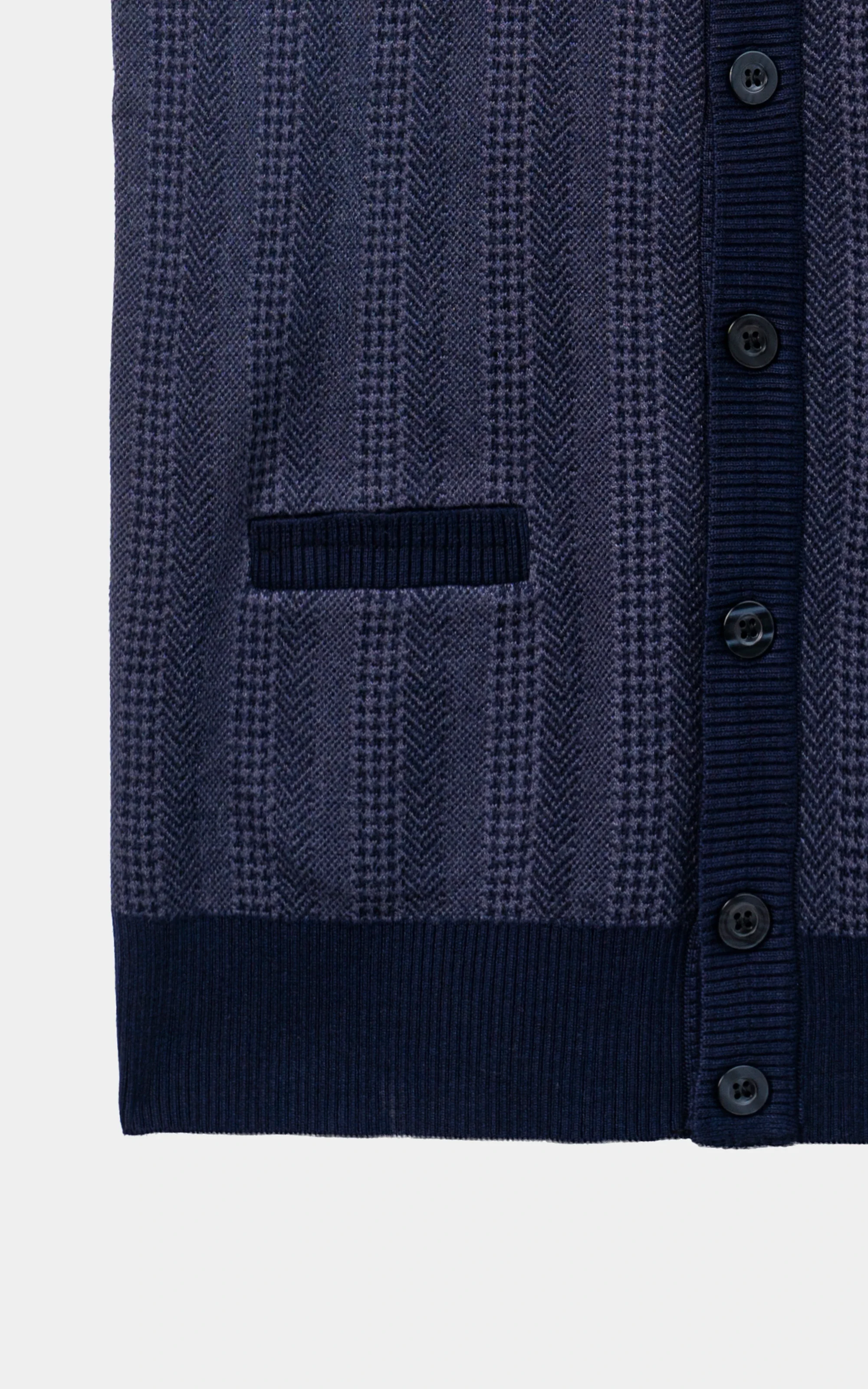 Sleeveless Cardigan Sweater Navy - Image 3