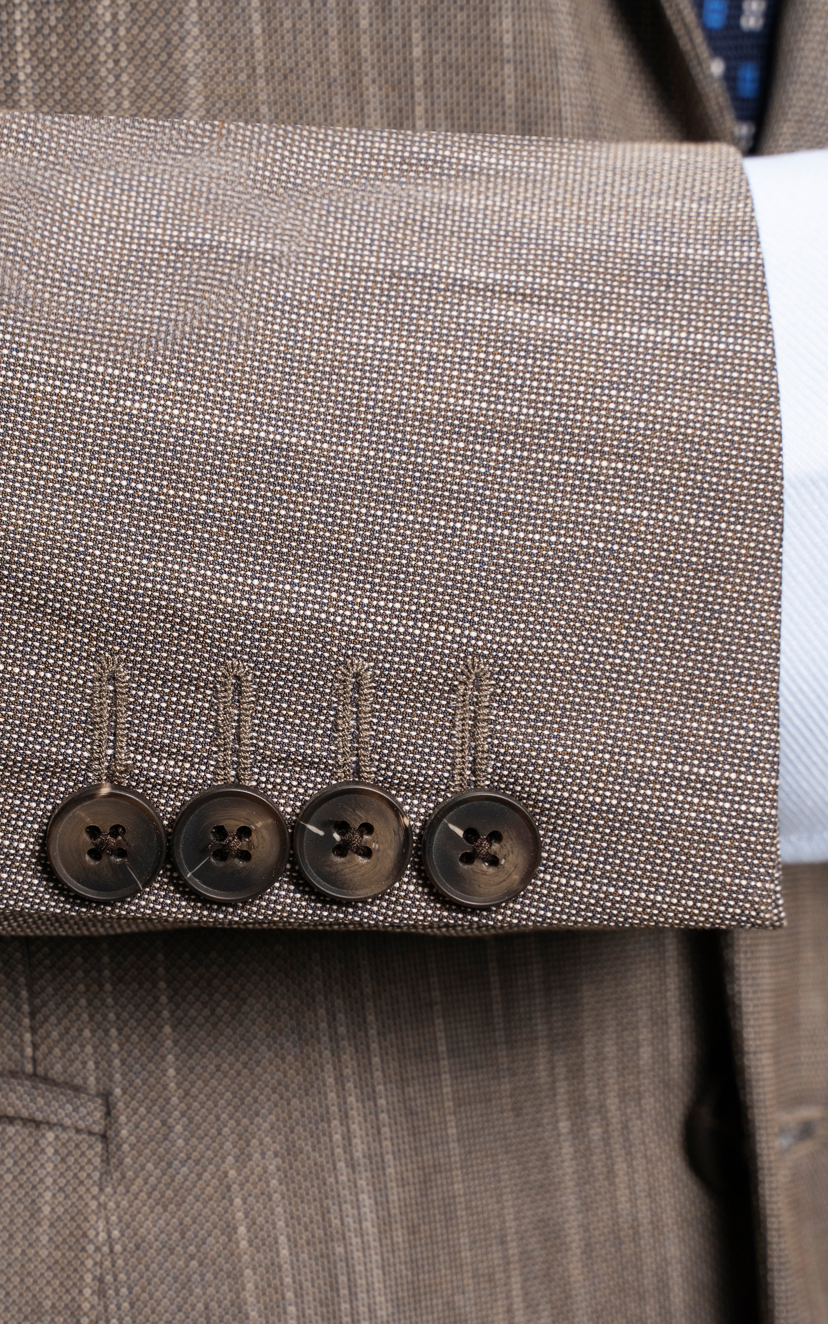 SLIM FIT 2 PIECE SUIT BROWN - Image 4