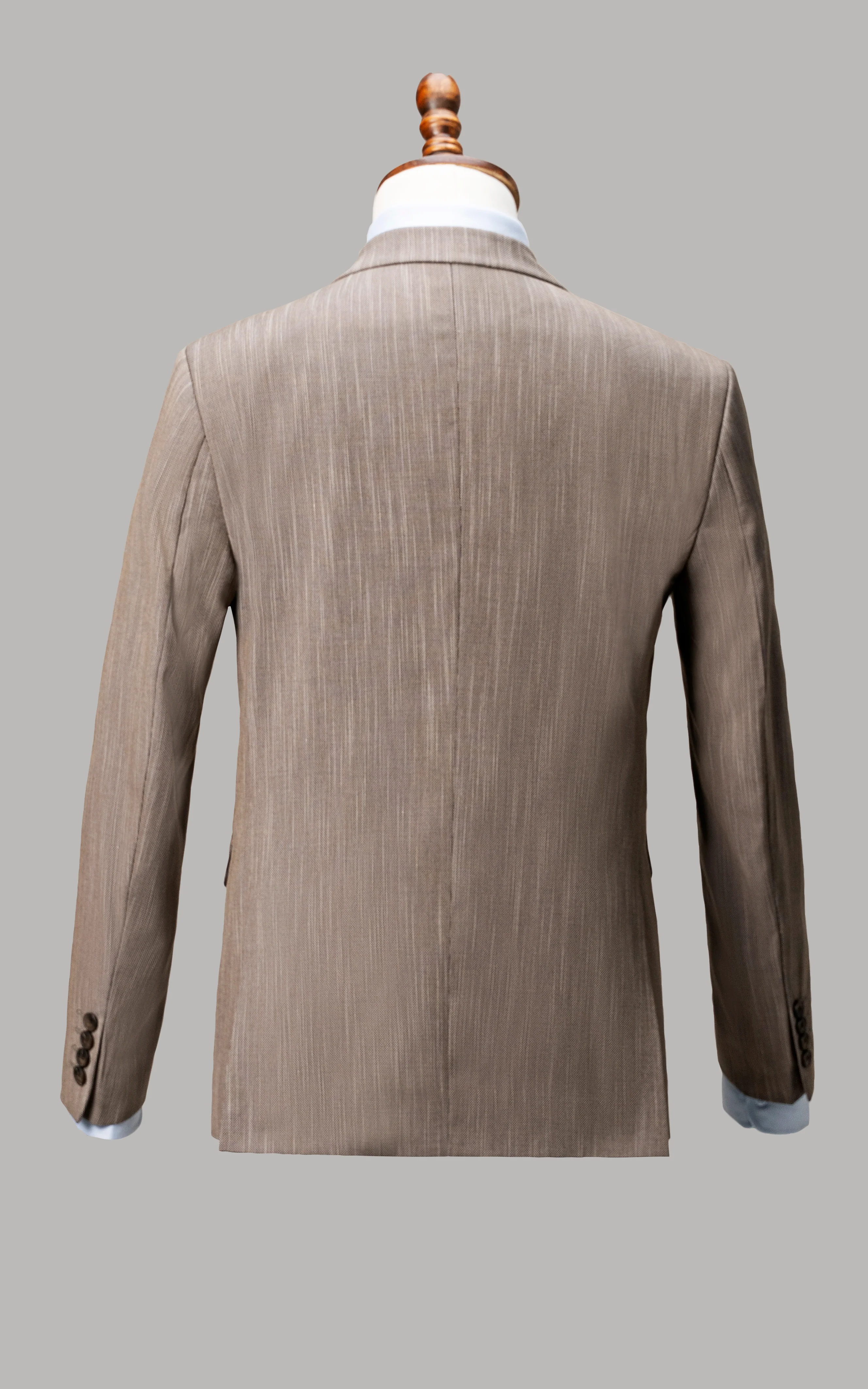 SLIM FIT 2 PIECE SUIT BROWN - Image 6