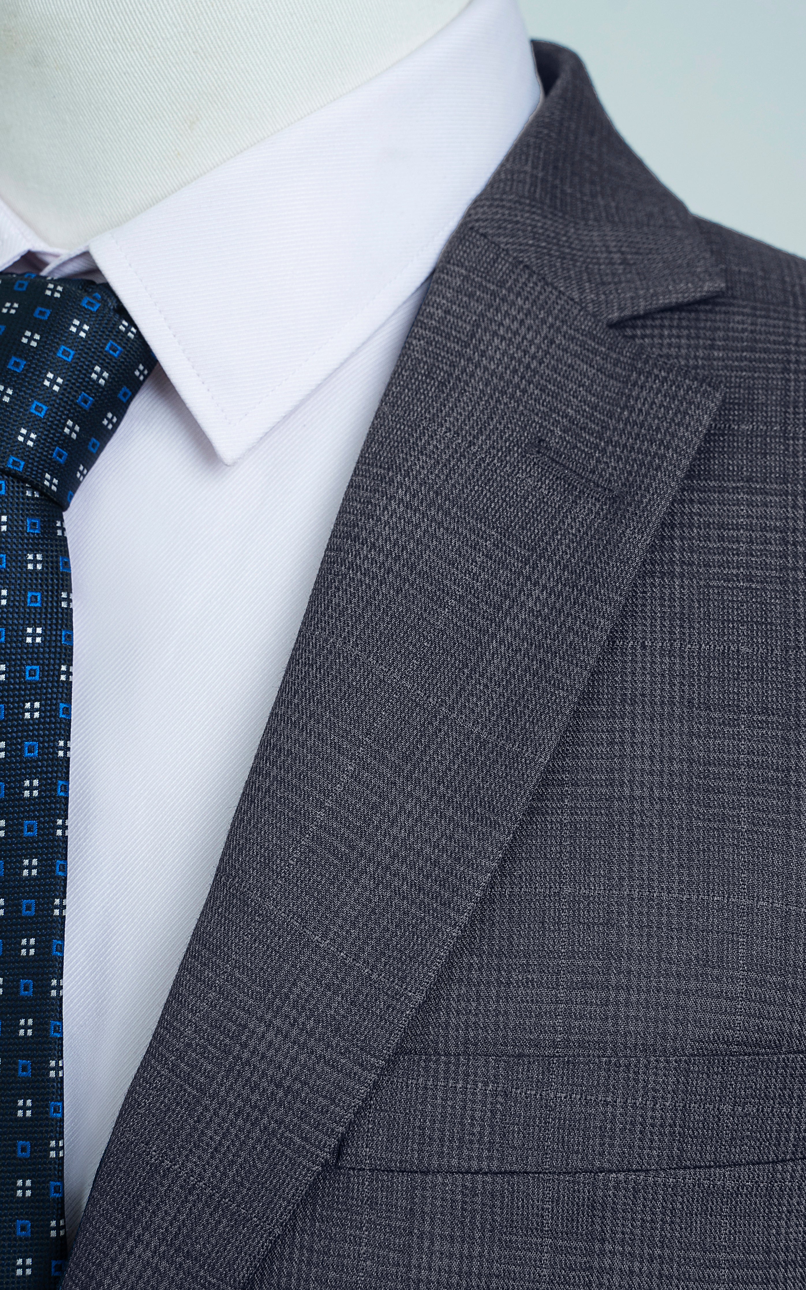 SLIM FIT 2 PIECE SUIT CHARCOAL - Image 4