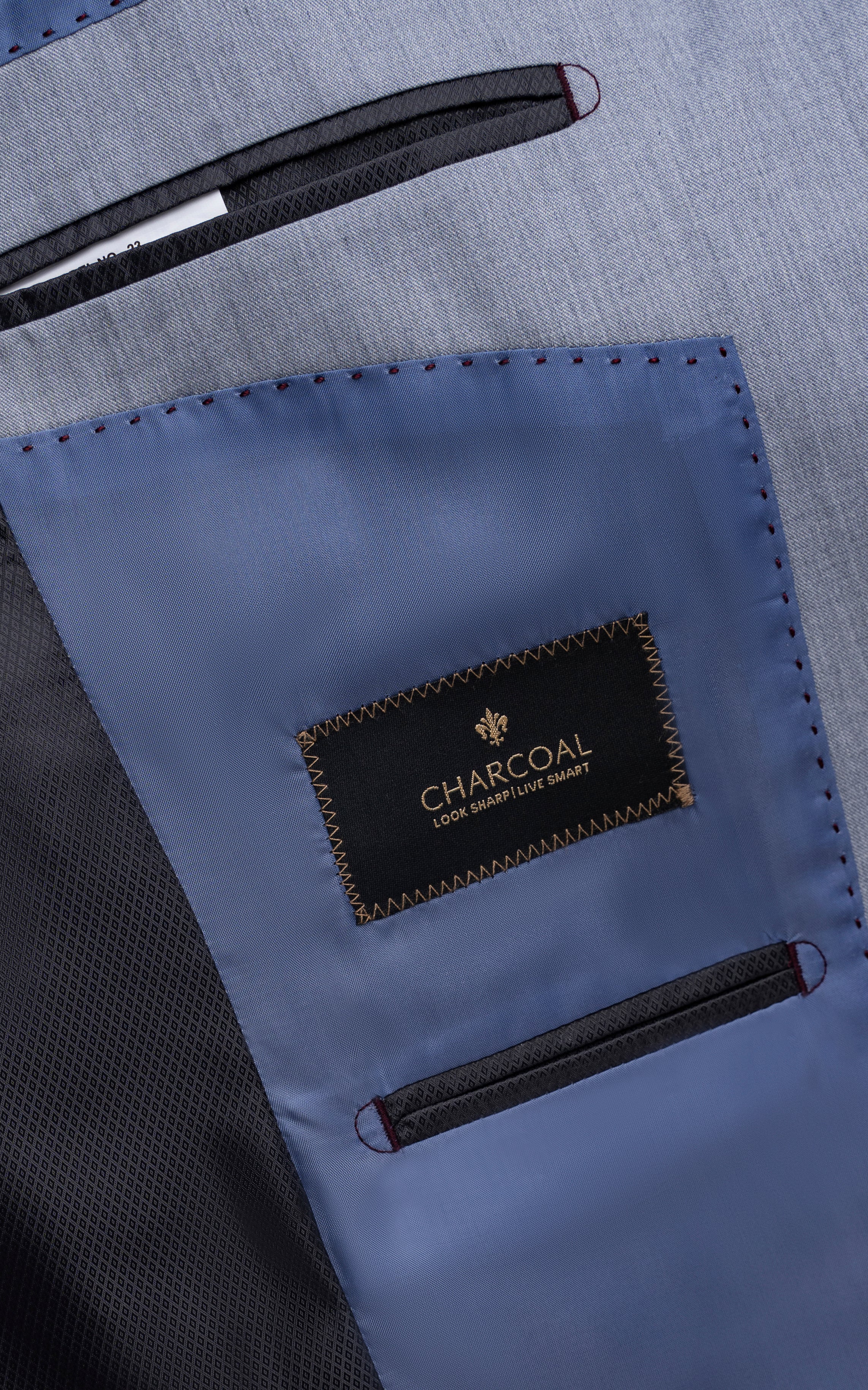 SLIM FIT 2 PIECE SUIT GREY - Image 5