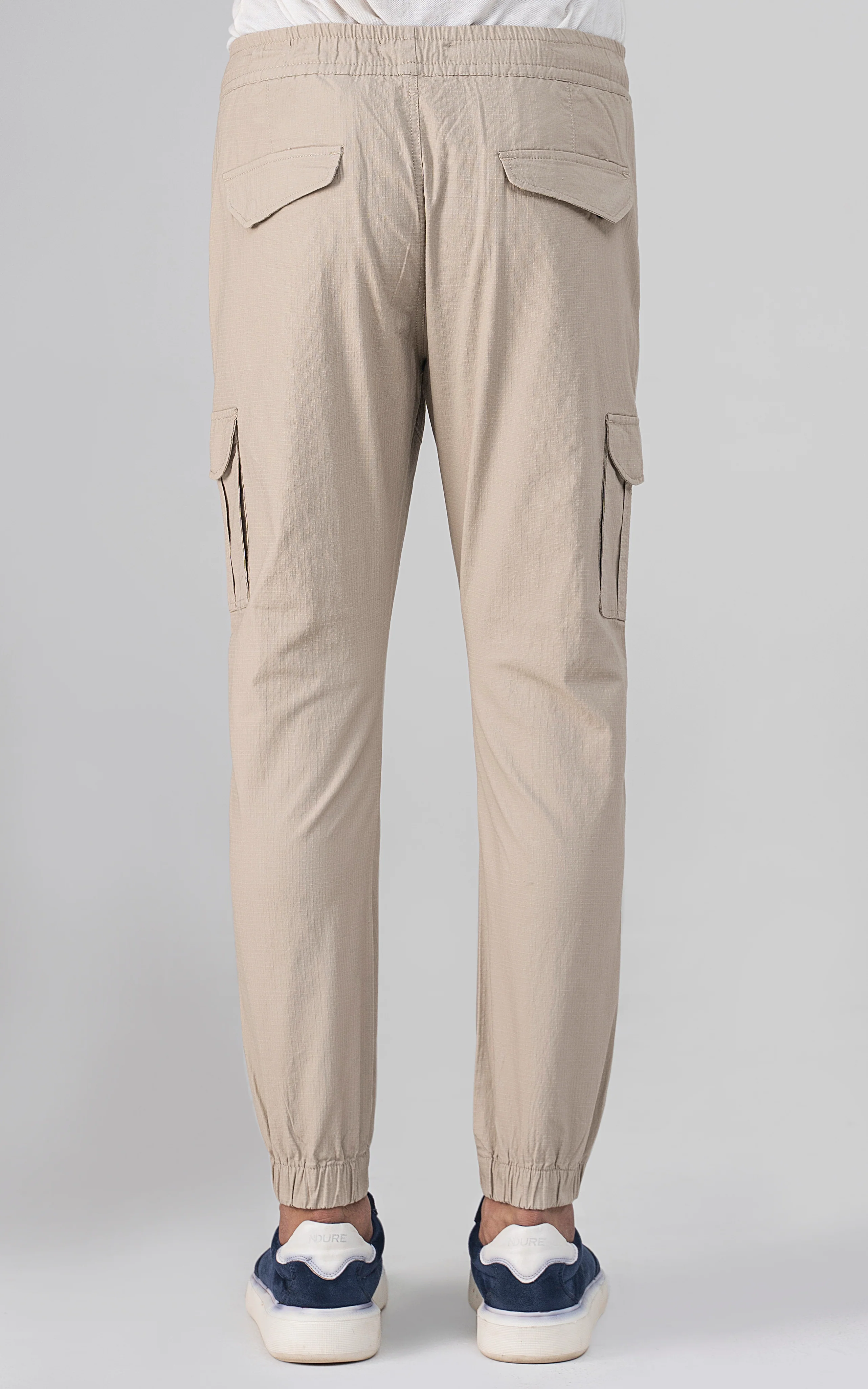 SLIM FIT CARGO TROUSER LIGHT KHAKI - Image 4