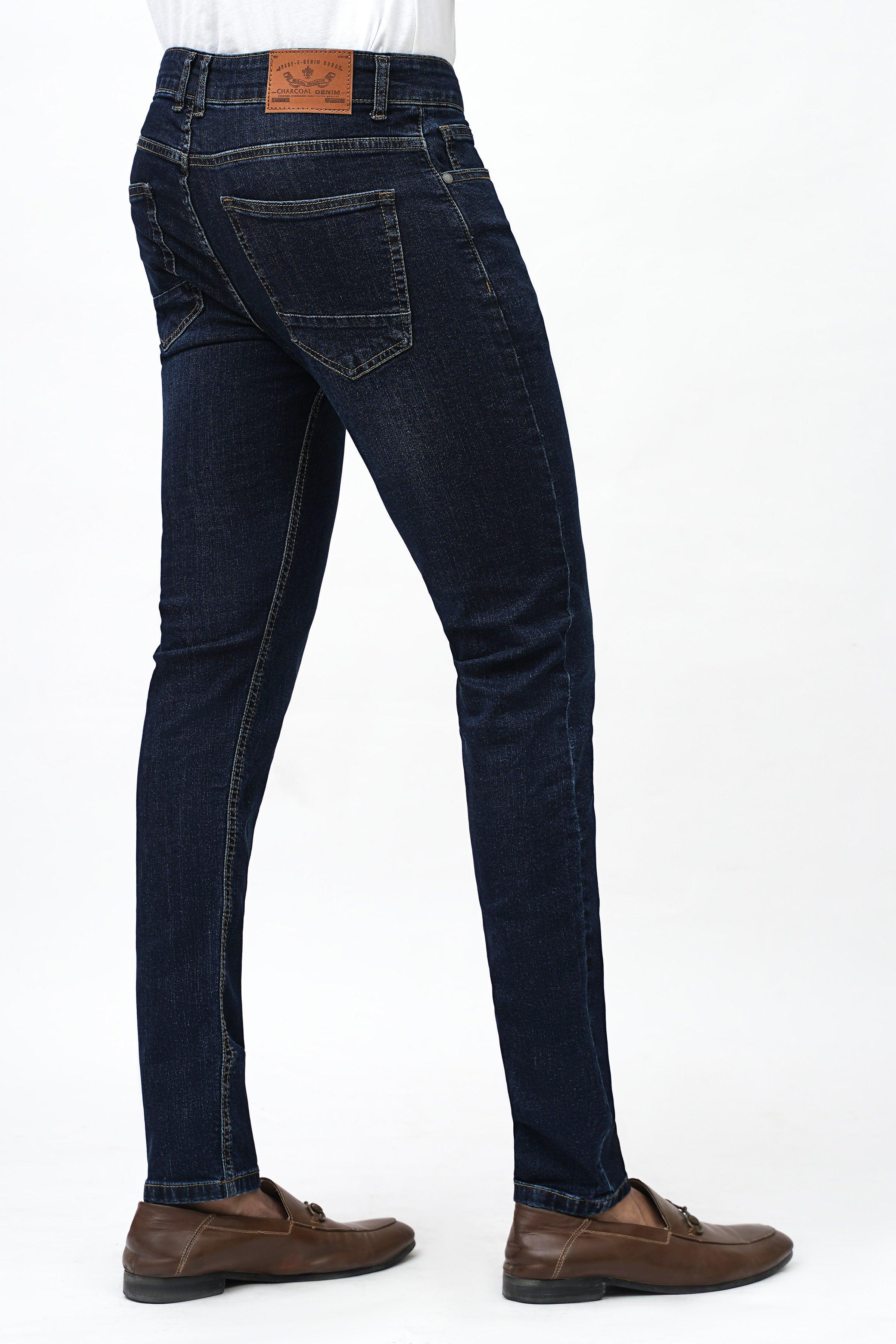 SLIM FIT DARK BLUE DENIM JEAN - Image 3