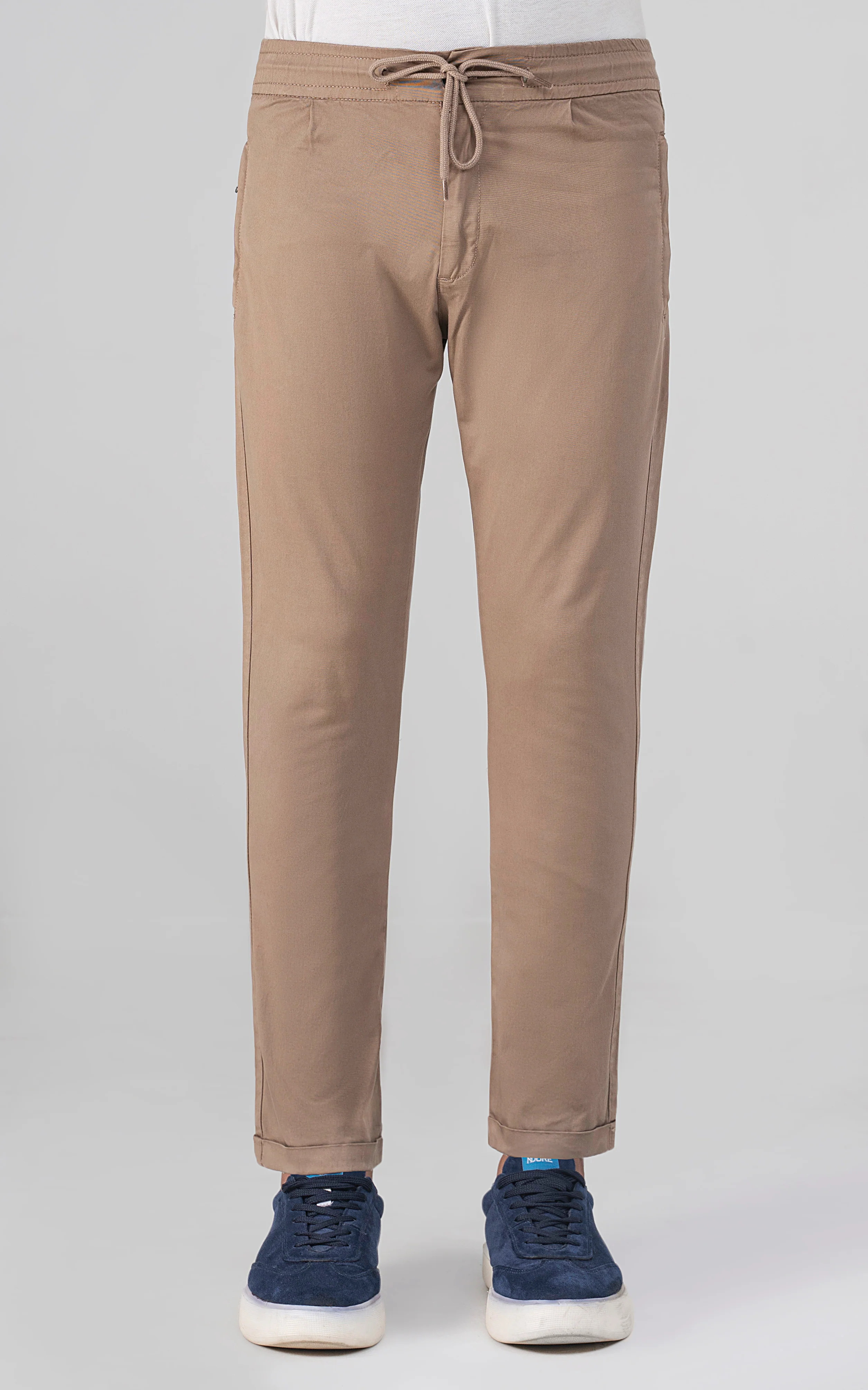 SLIM FIT JOGGER TROUSER KHAKI - Image 3