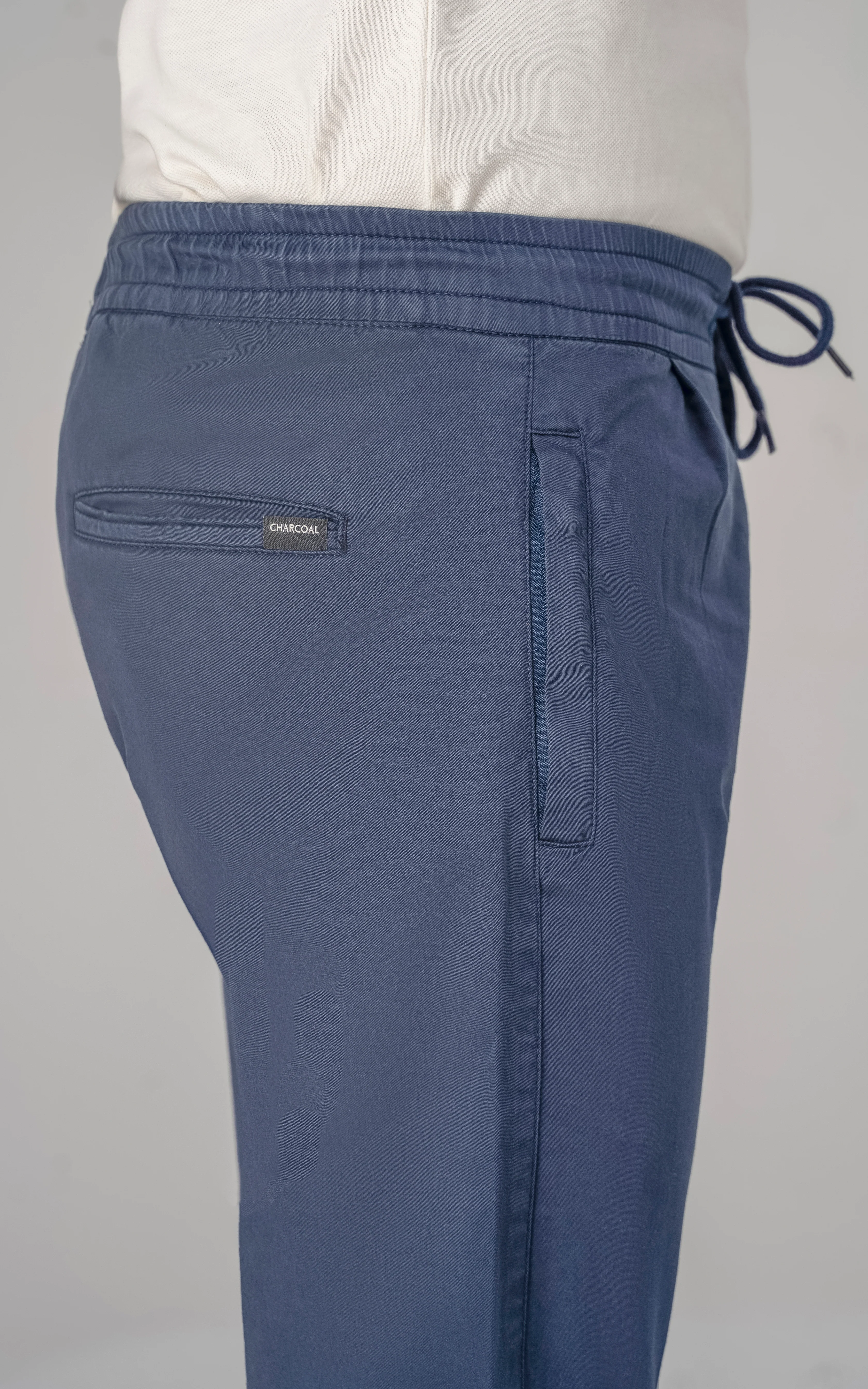 SLIM FIT JOGGER TROUSER NAVY - Image 2