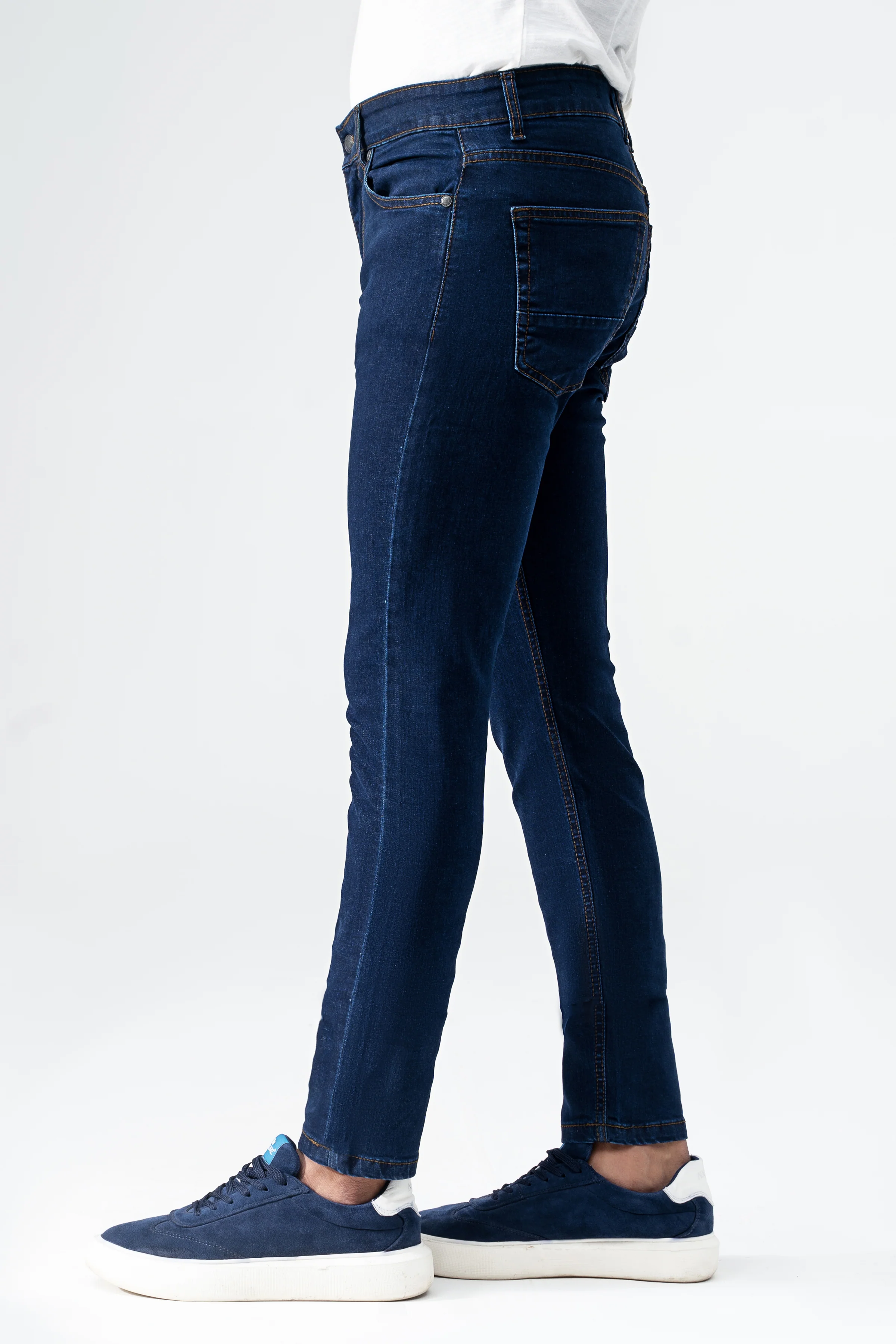 SLIM LEG DENIM  JEANS DARK BLUE