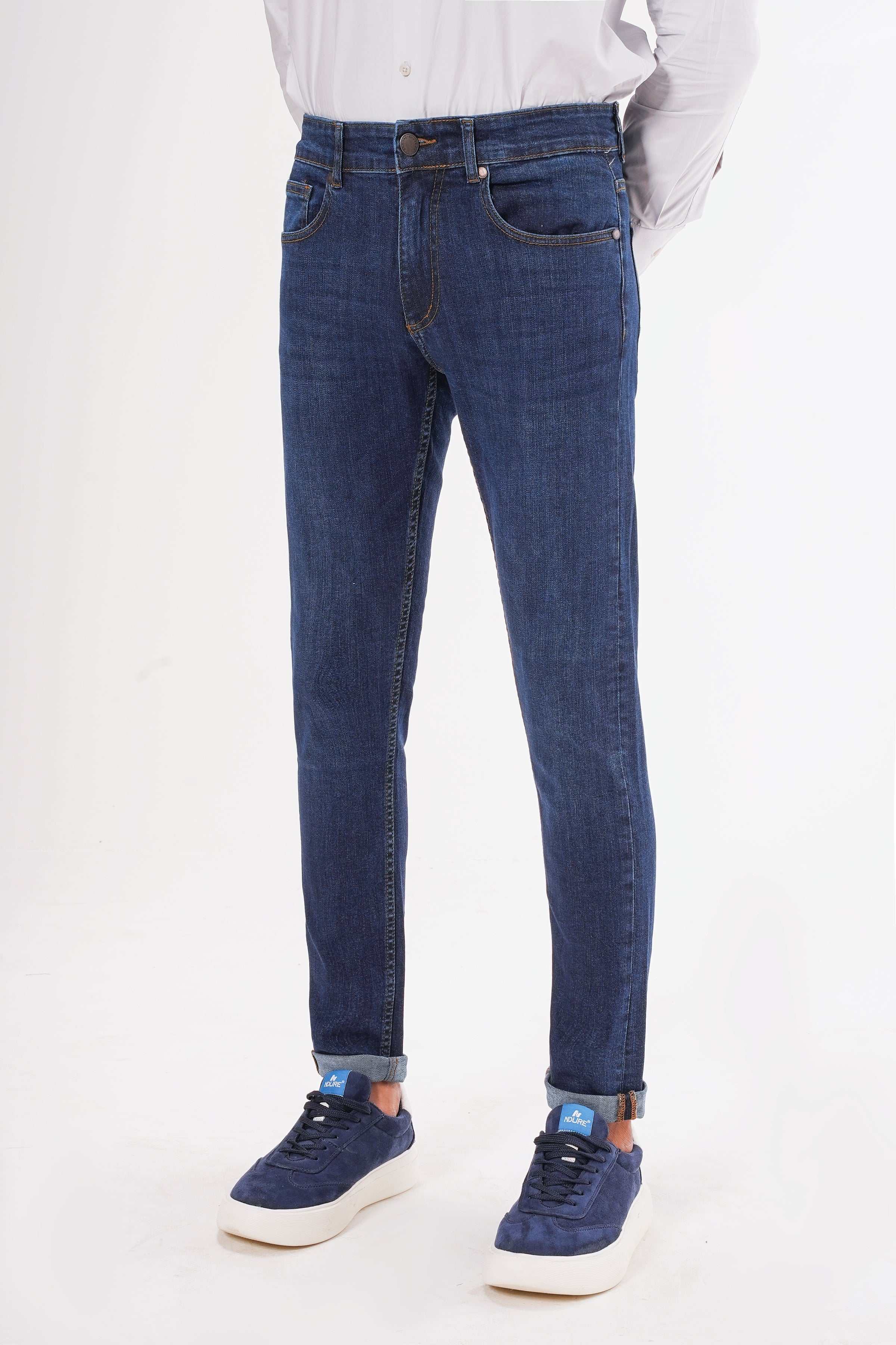 SLIM LEG JEAN DARK BLUE - Image 3