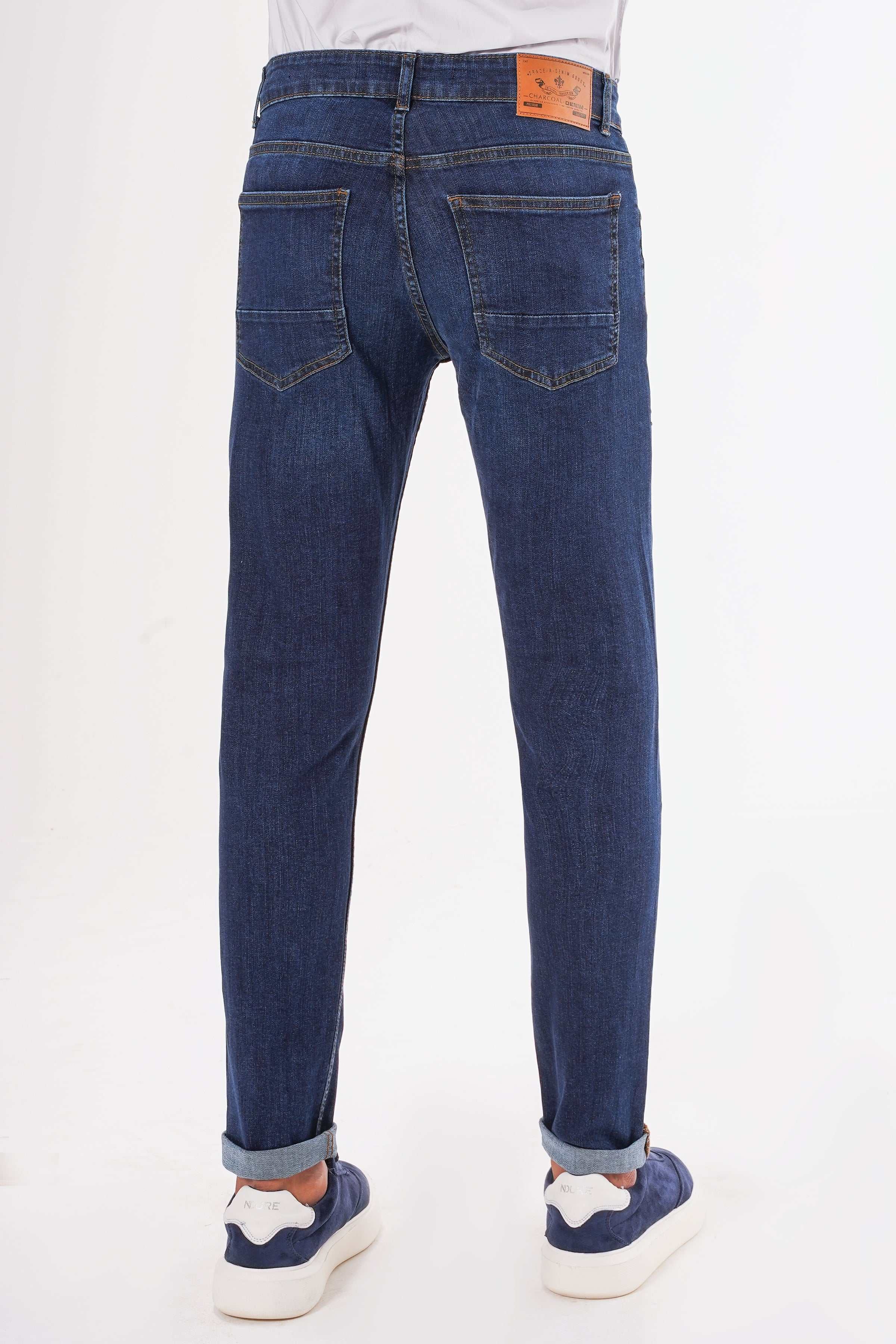 SLIM LEG JEAN DARK BLUE - Image 4